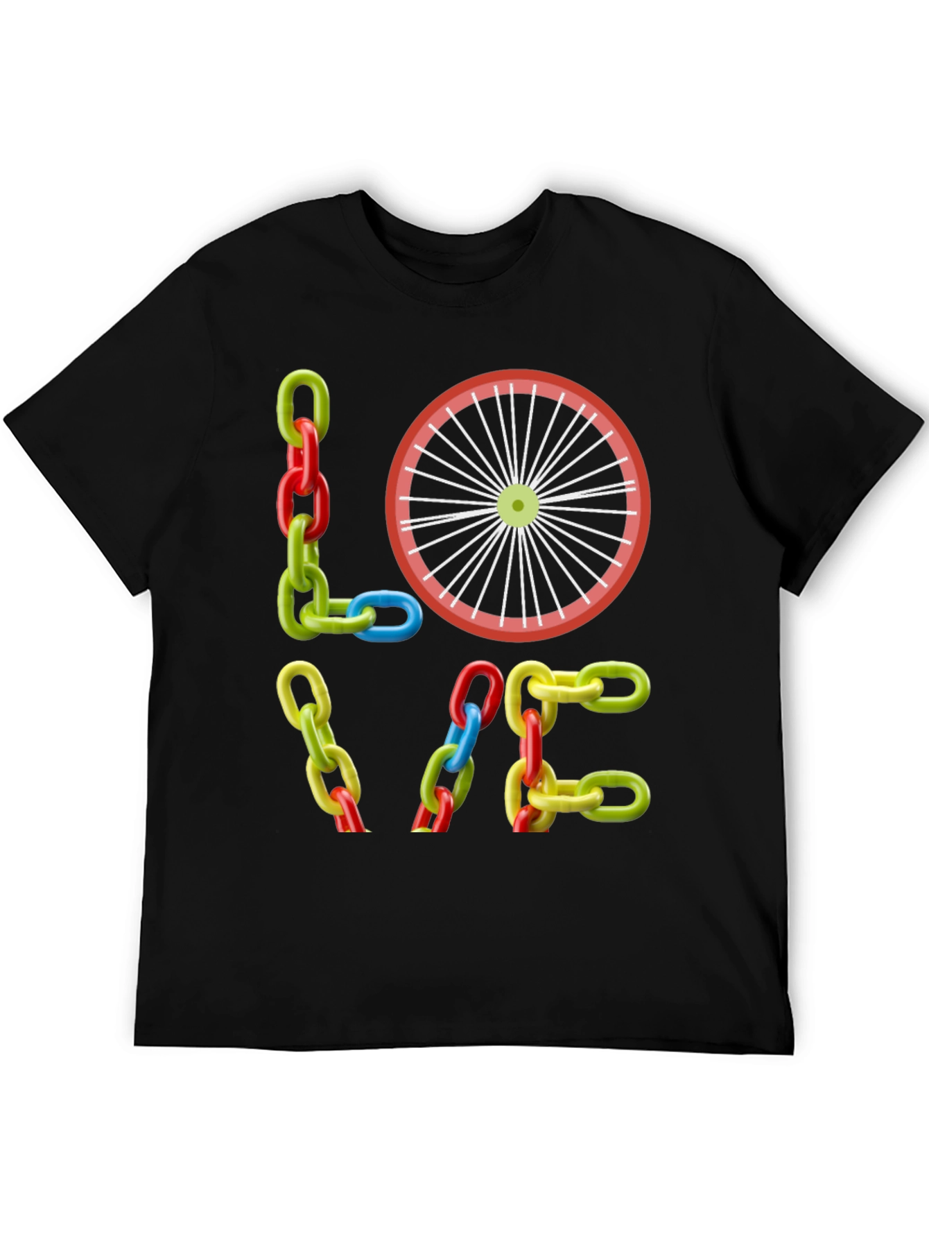 LOVE Bike Chain T-Shirt - Cycling Fan Tee