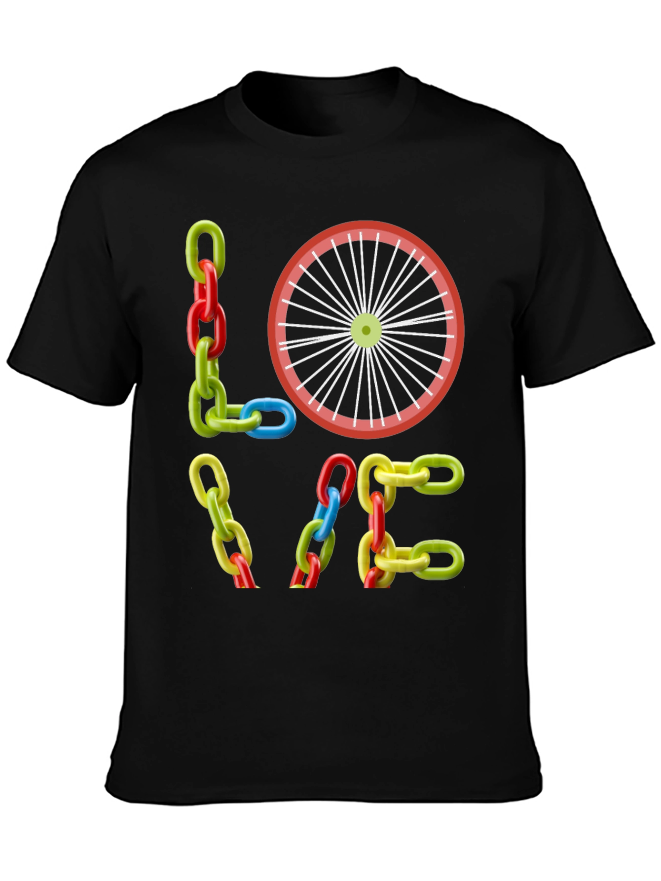 LOVE Bike Chain T-Shirt - Cycling Fan Tee
