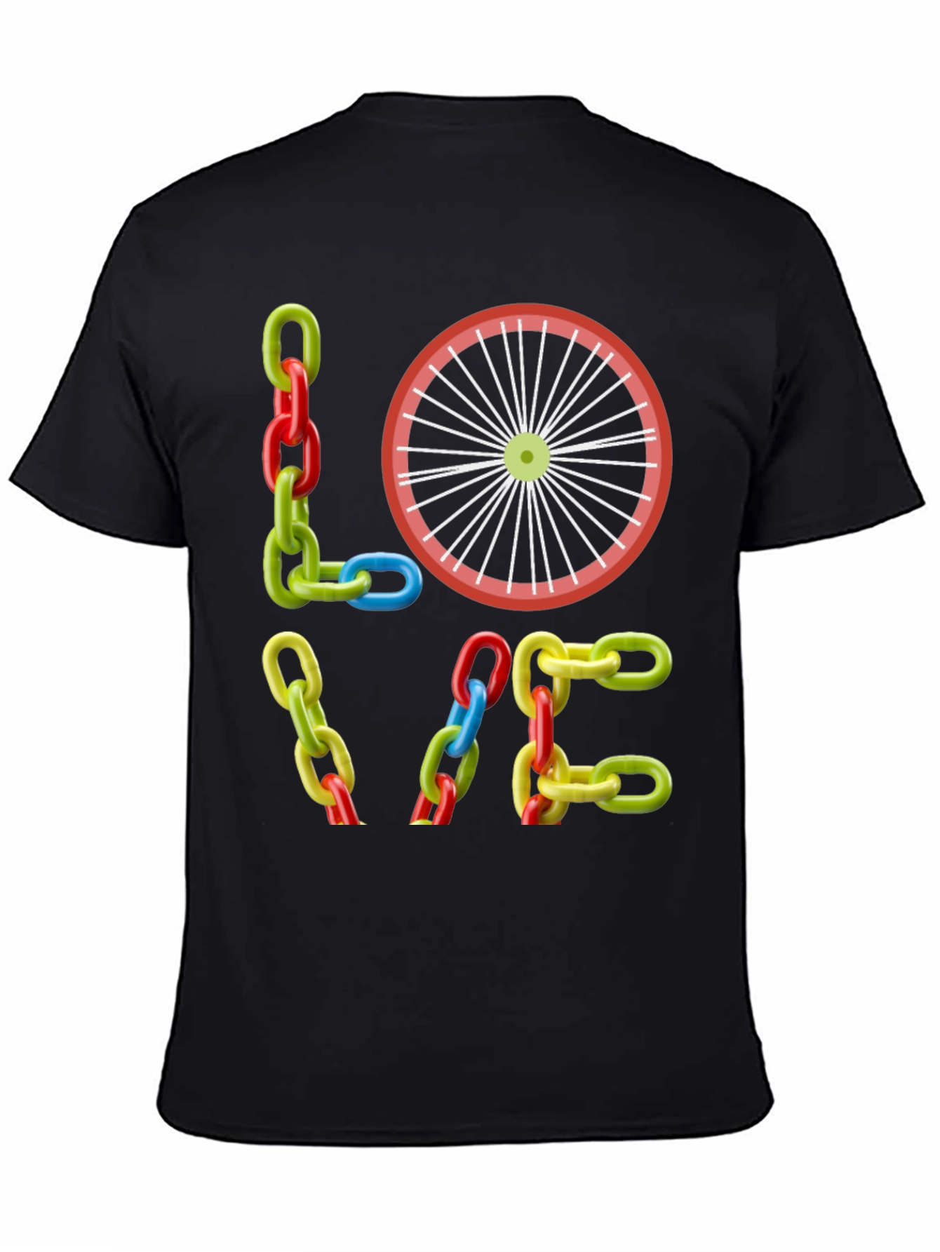 LOVE Bike Chain T-Shirt - Cycling Fan Tee