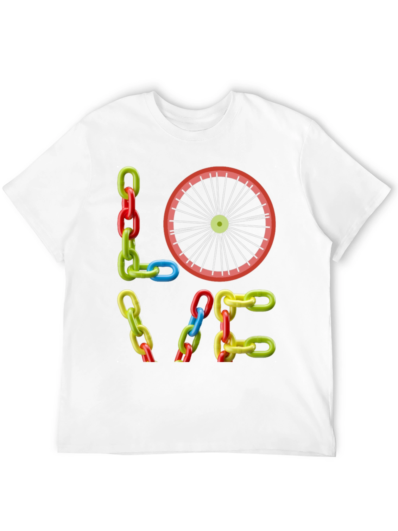 LOVE Bike Chain T-Shirt - Cycling Fan Tee