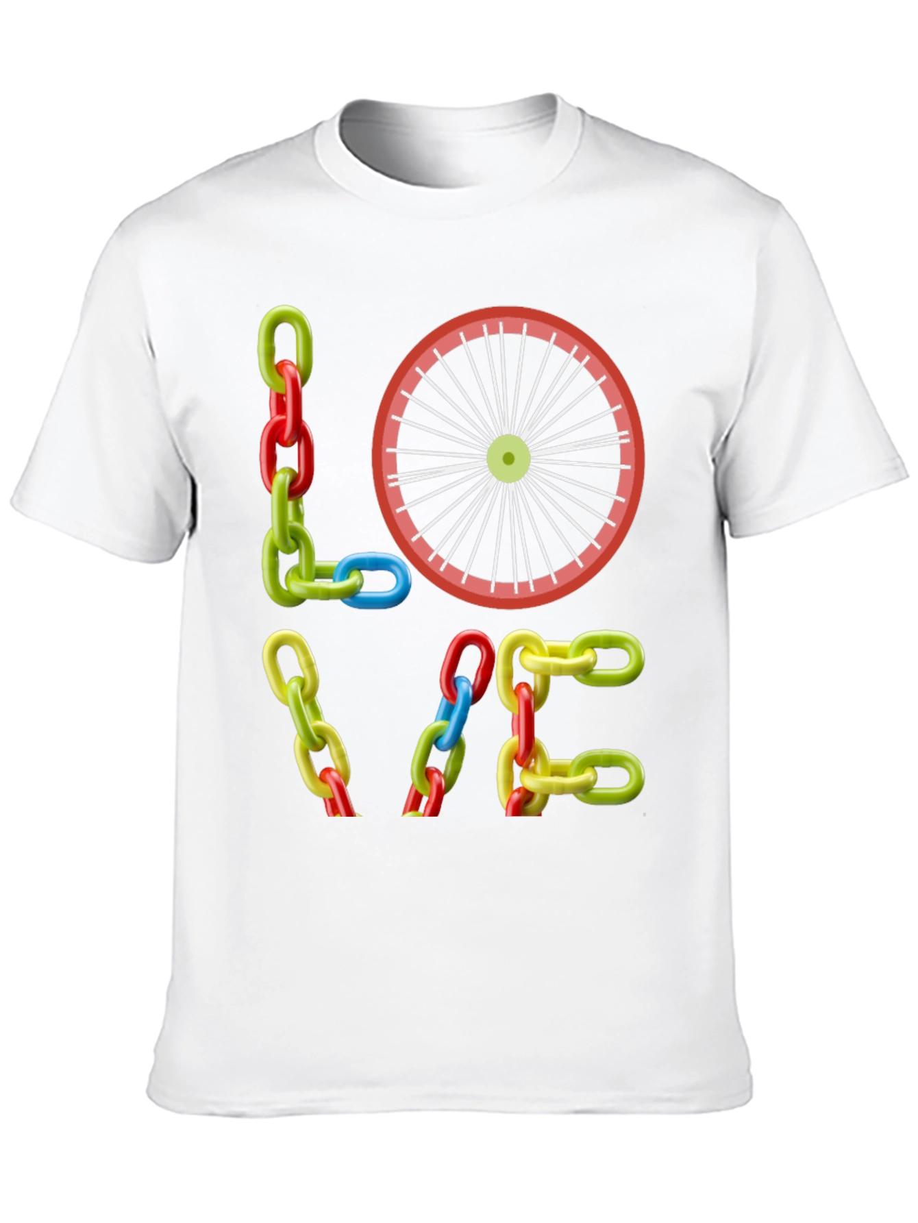 LOVE Bike Chain T-Shirt - Cycling Fan Tee