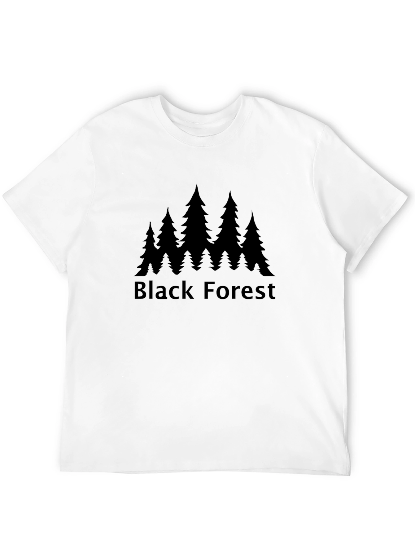 Black Forest Tee - Nature Inspired Graphic T-Shirt