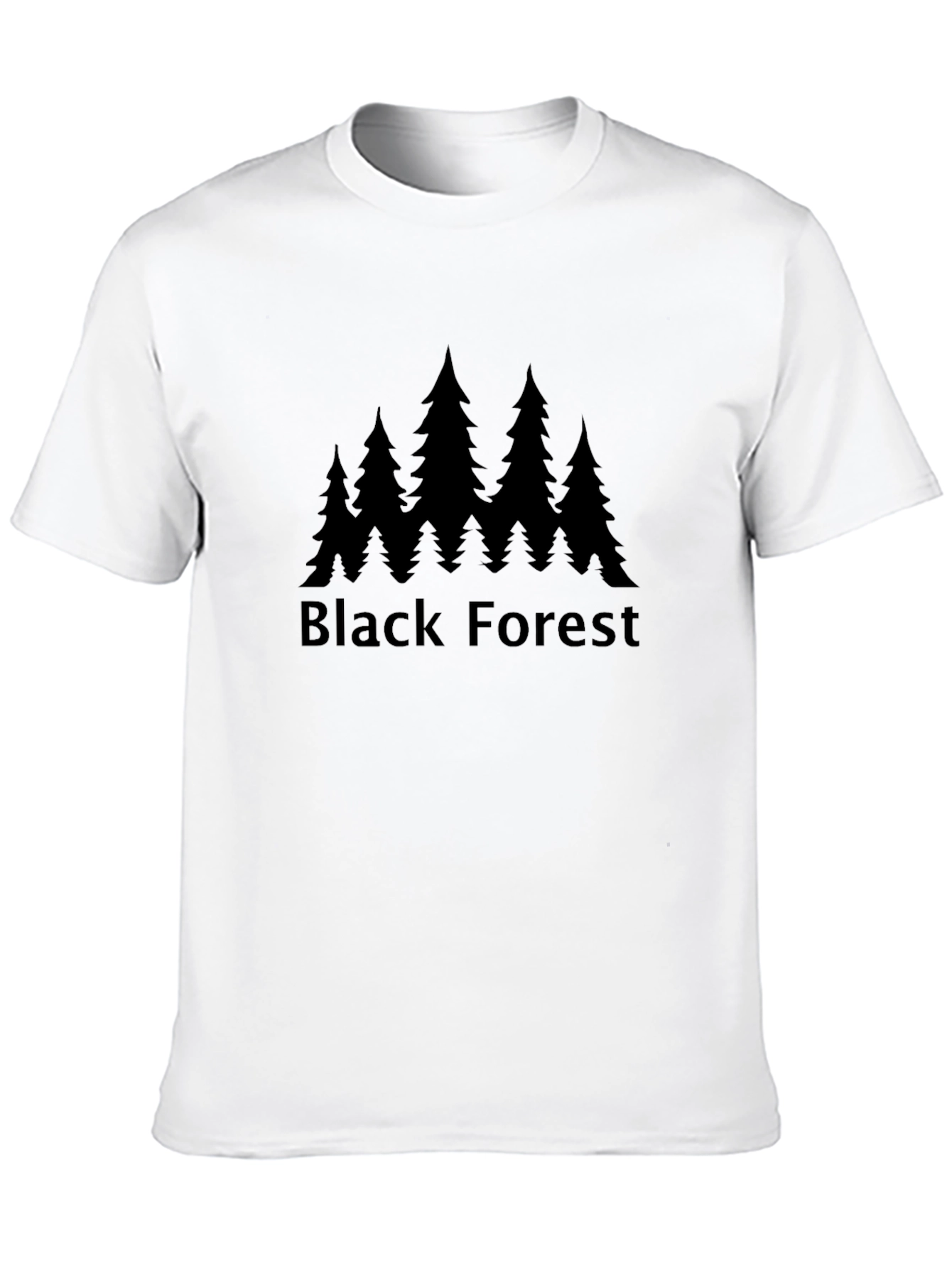 Black Forest Tee - Nature Inspired Graphic T-Shirt