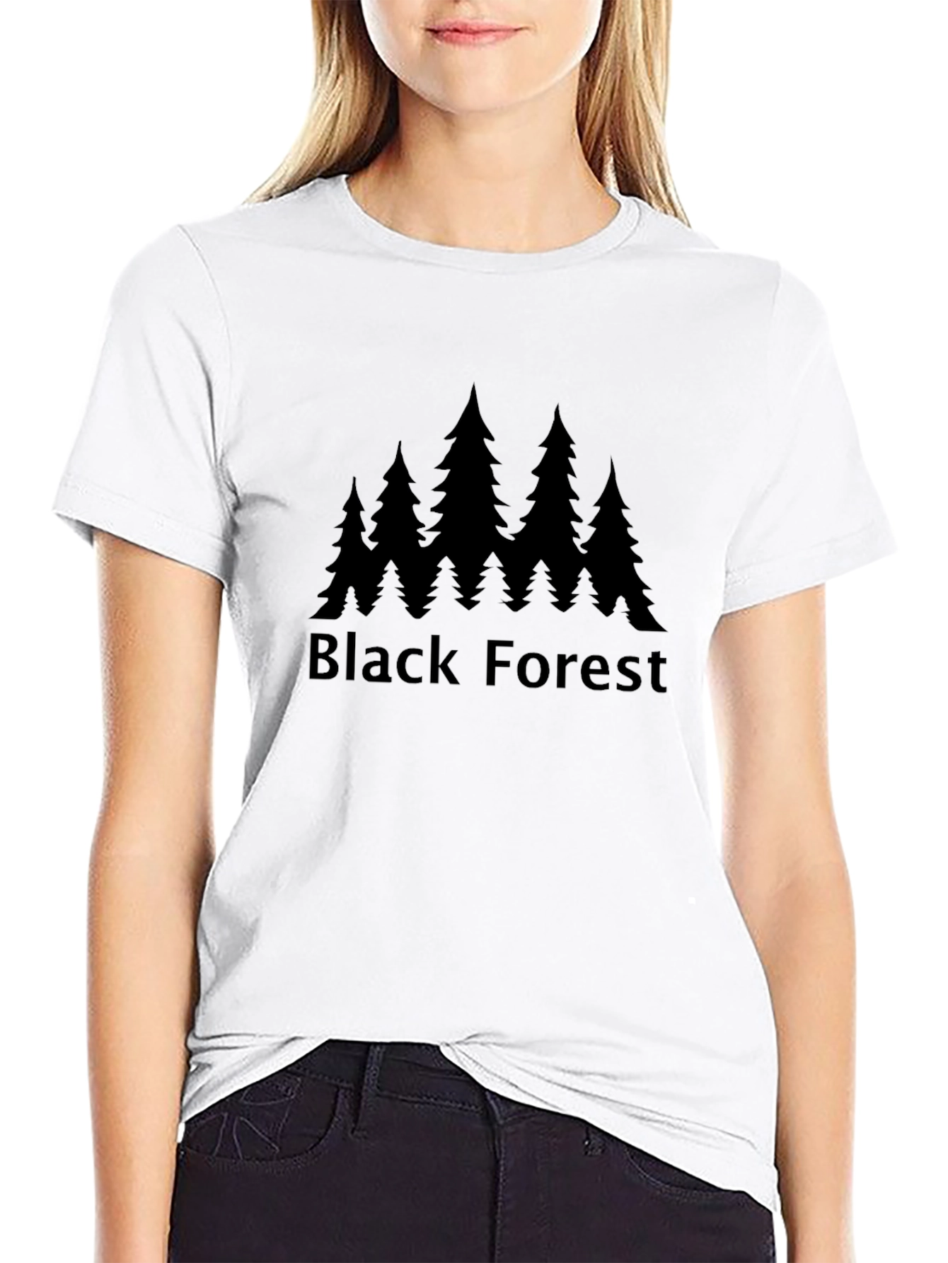 Black Forest Tee - Nature Inspired Graphic T-Shirt