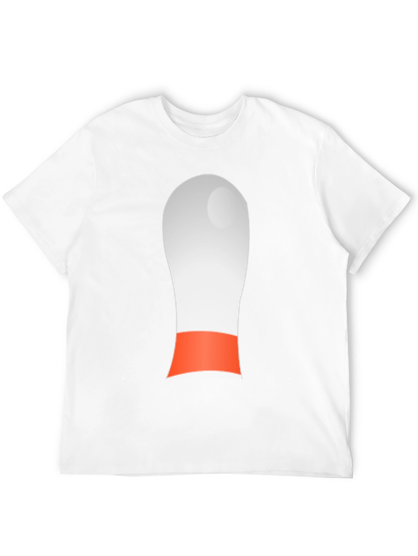 Novelty Bowling Pin Graphic Tee - Black