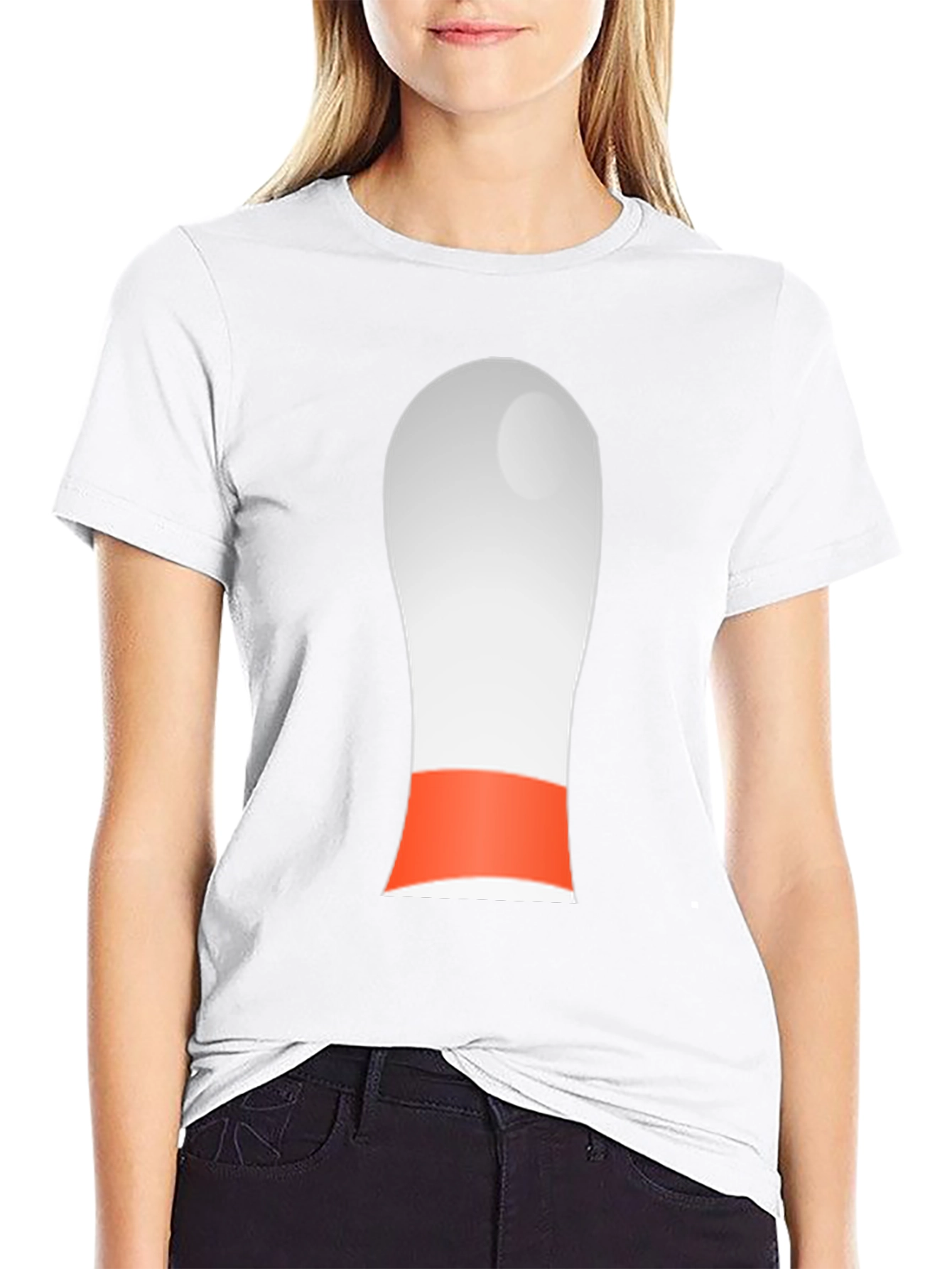 Novelty Bowling Pin Graphic Tee - Black