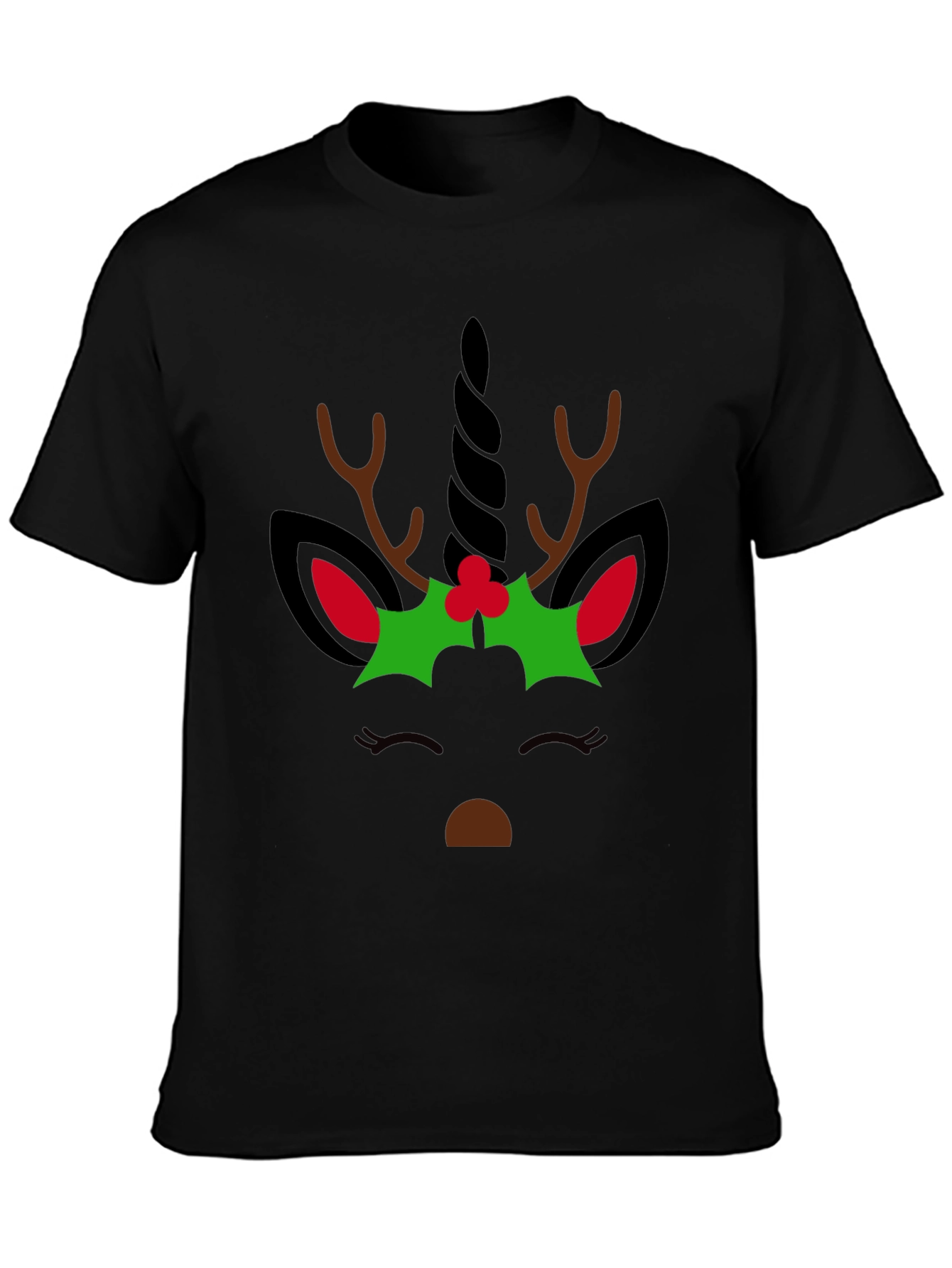Unicorn Reindeer Christmas T-Shirt
