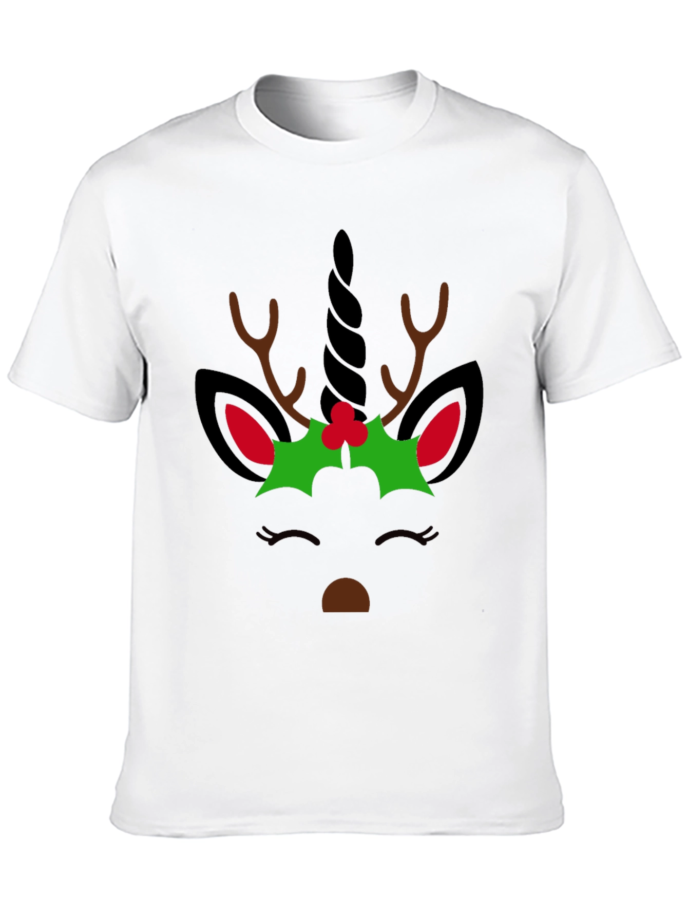 Unicorn Reindeer Christmas T-Shirt