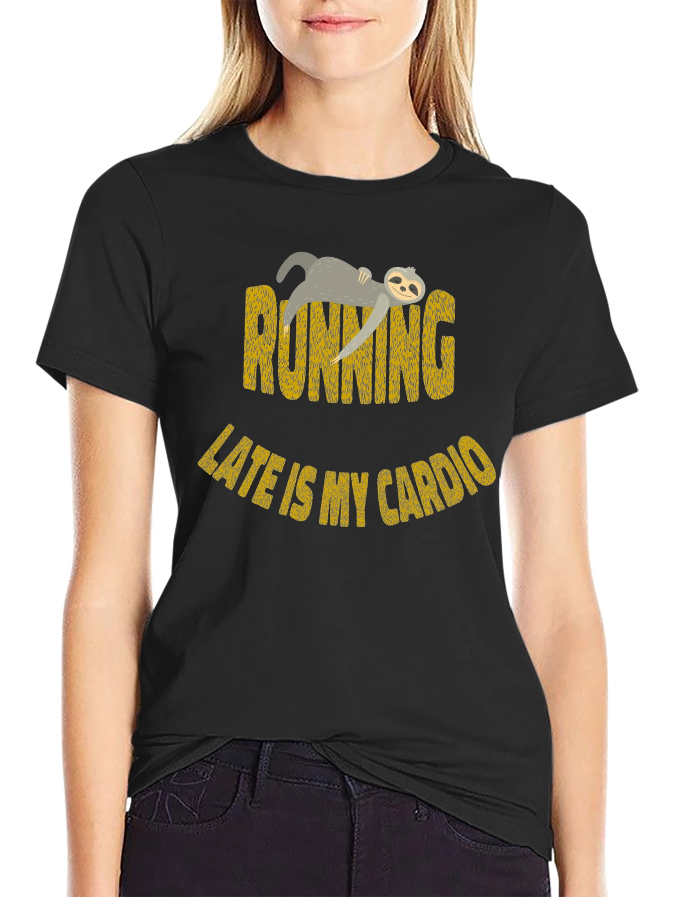 Funny Sloth Running Late Cardio T-Shirt