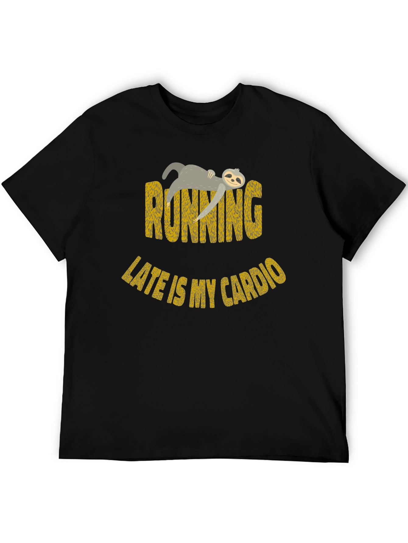 Funny Sloth Running Late Cardio T-Shirt