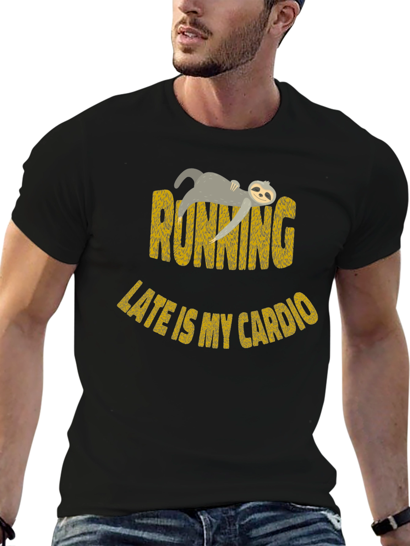 Funny Sloth Running Late Cardio T-Shirt