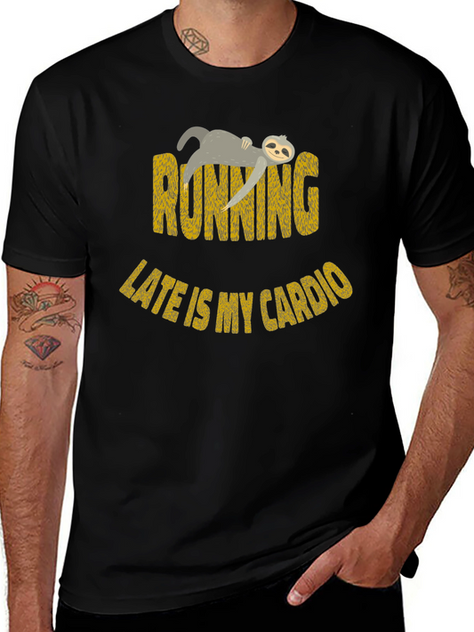 Funny Sloth Running Late Cardio T-Shirt