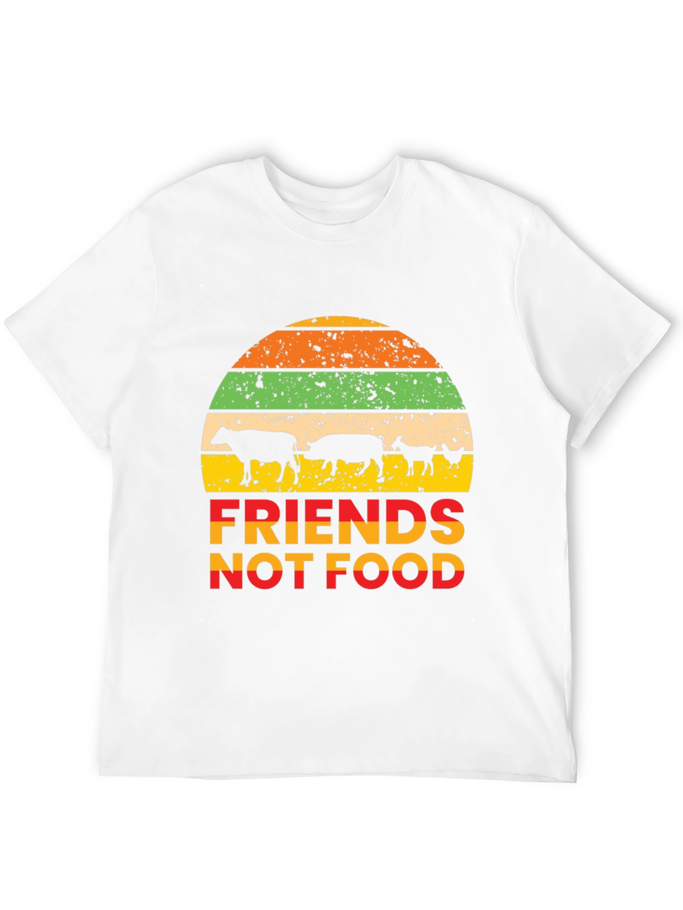 Friends Not Food Vegan Graphic T-Shirt