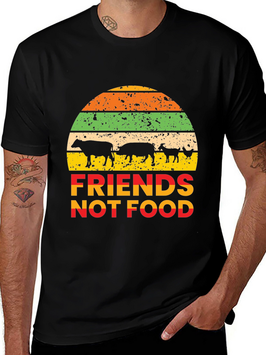 Friends Not Food Vegan Graphic T-Shirt