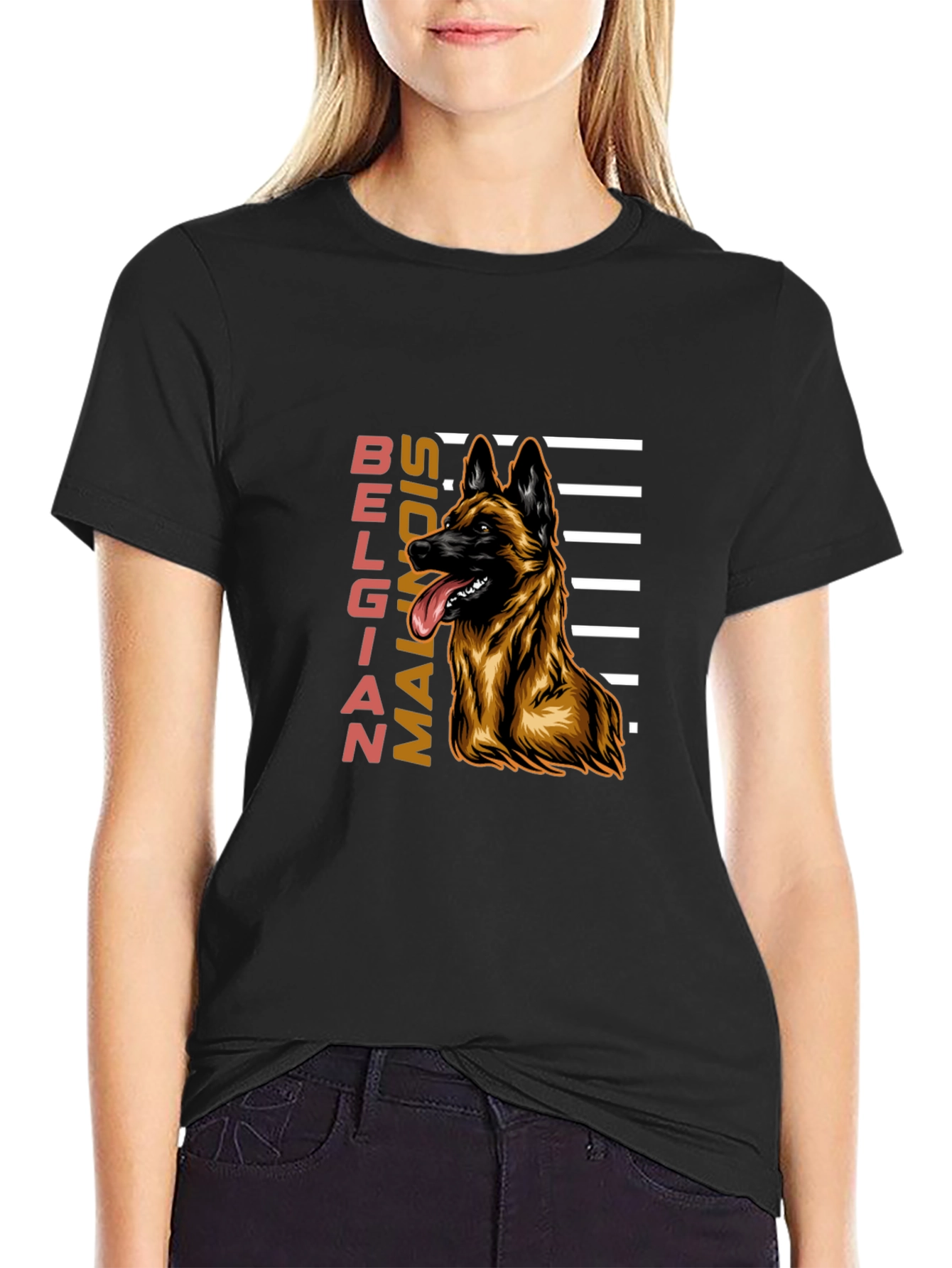Belgian Malinois Dog Graphic T-Shirt
