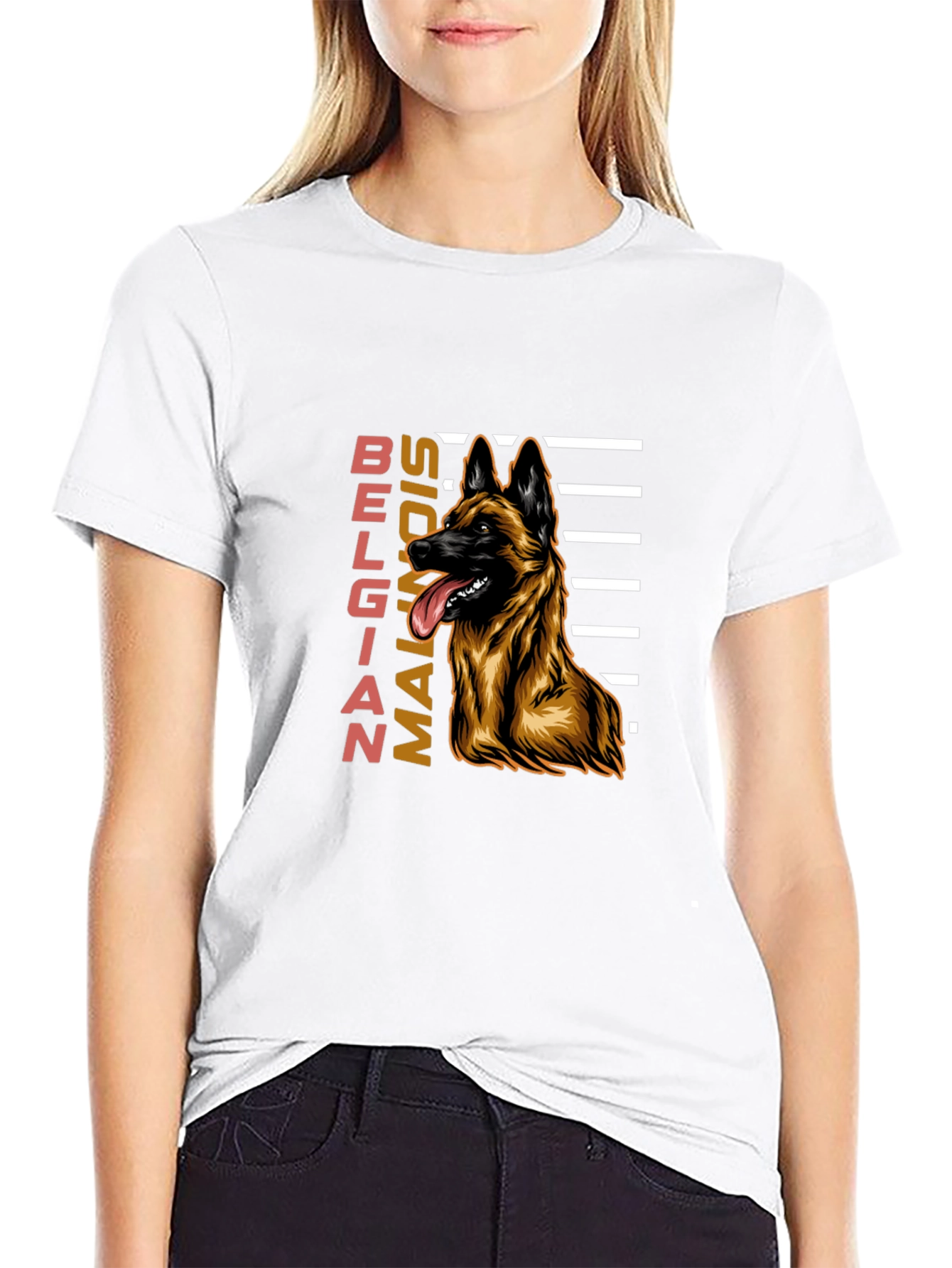 Belgian Malinois Dog Graphic T-Shirt