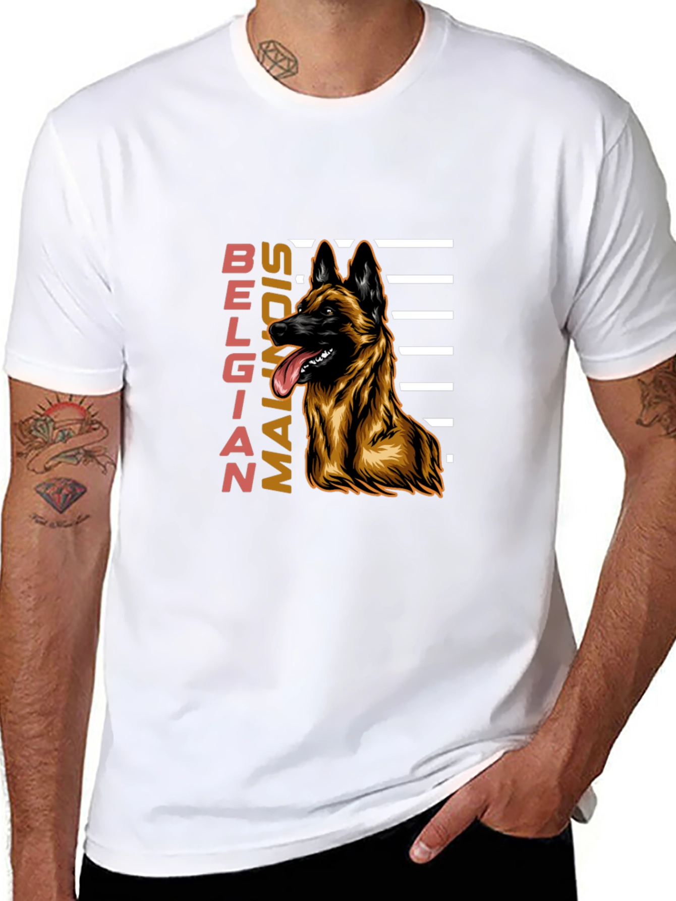 Belgian Malinois Dog Graphic T-Shirt