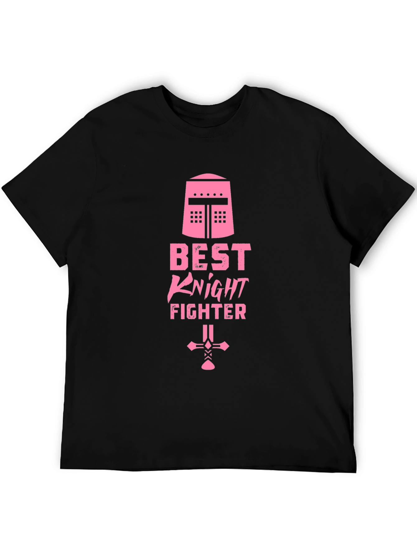 Best Knight Fighter Graphic Tee - Black