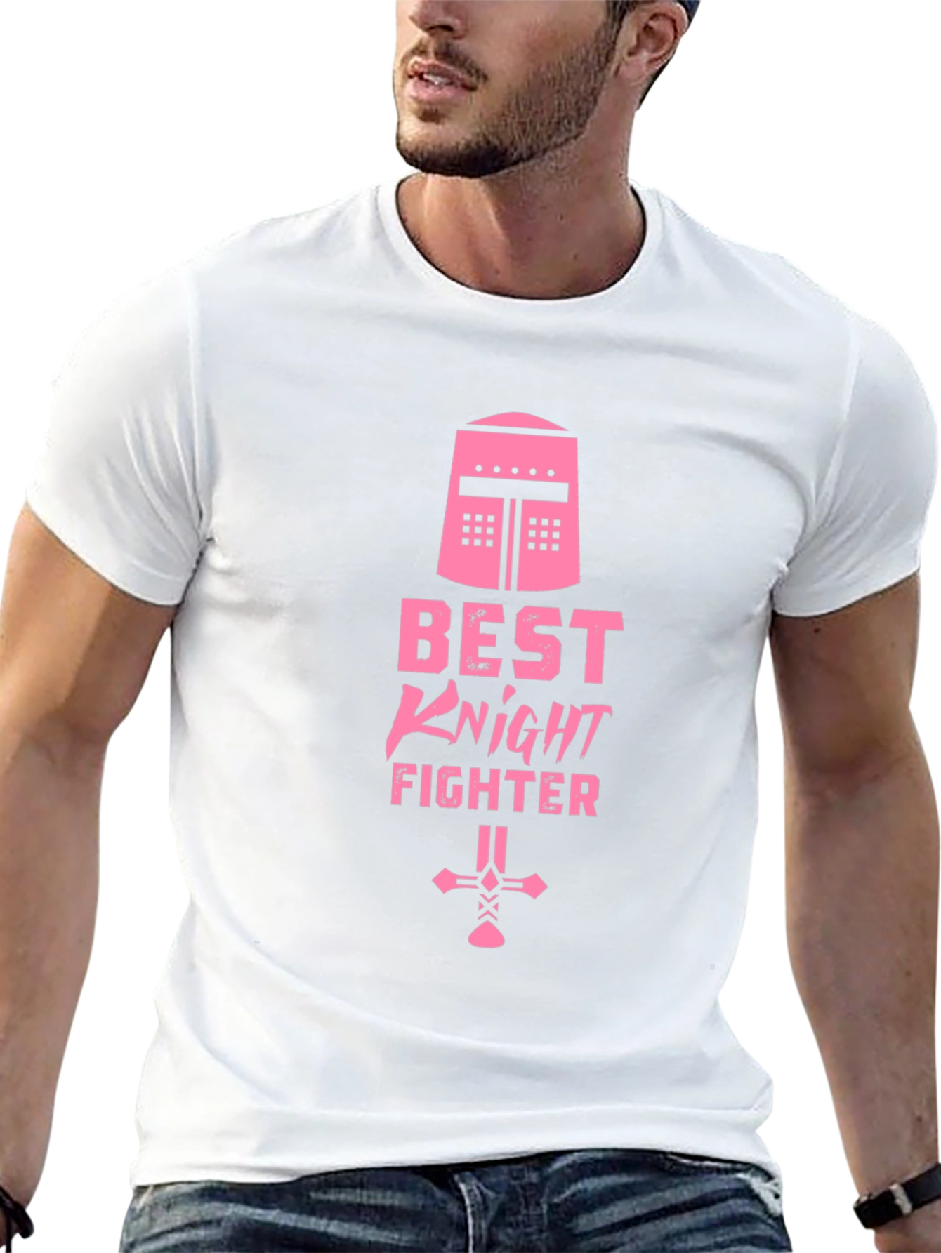 Best Knight Fighter Graphic Tee - Black