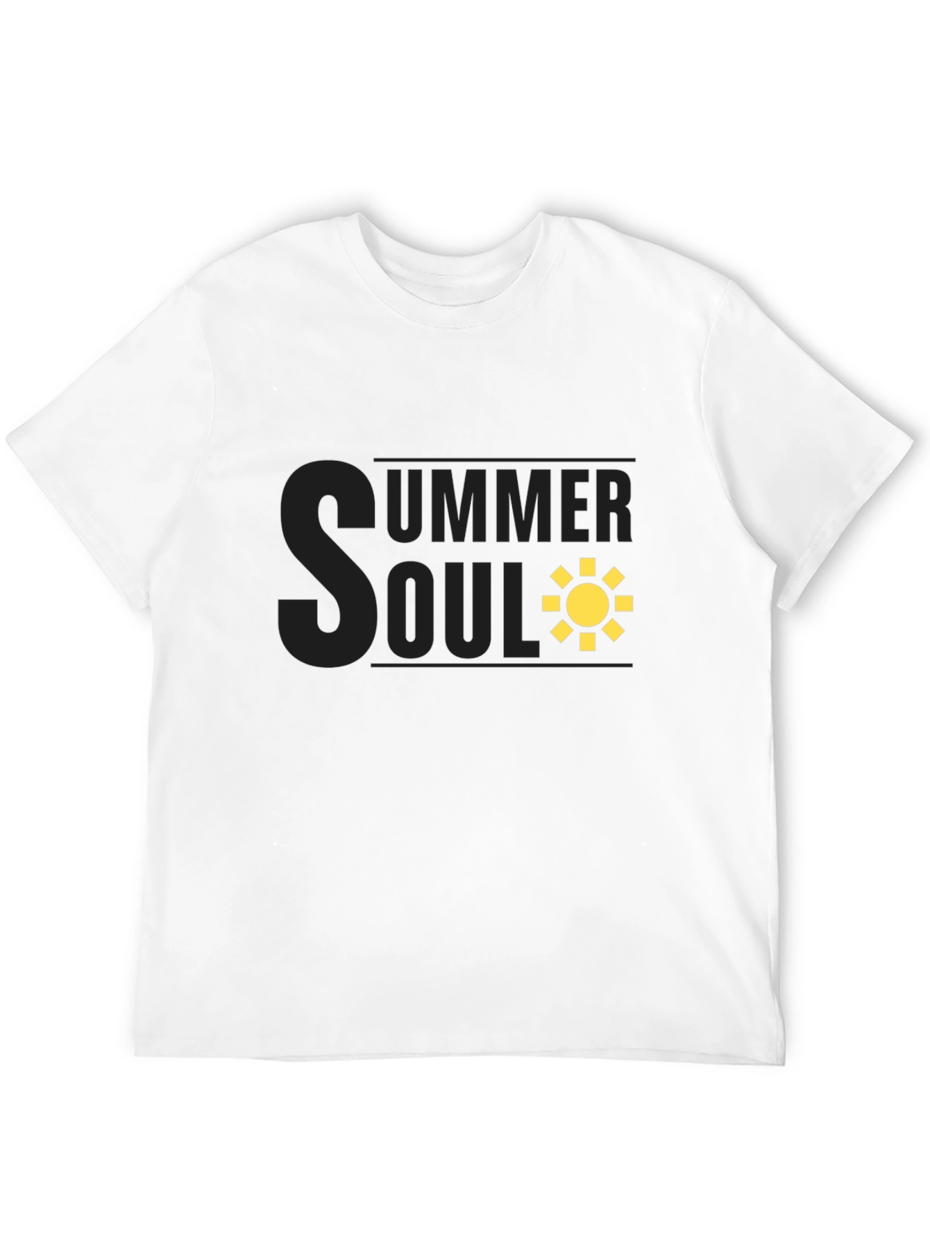 Summer Soul Graphic Tee - Black Casual T-Shirt