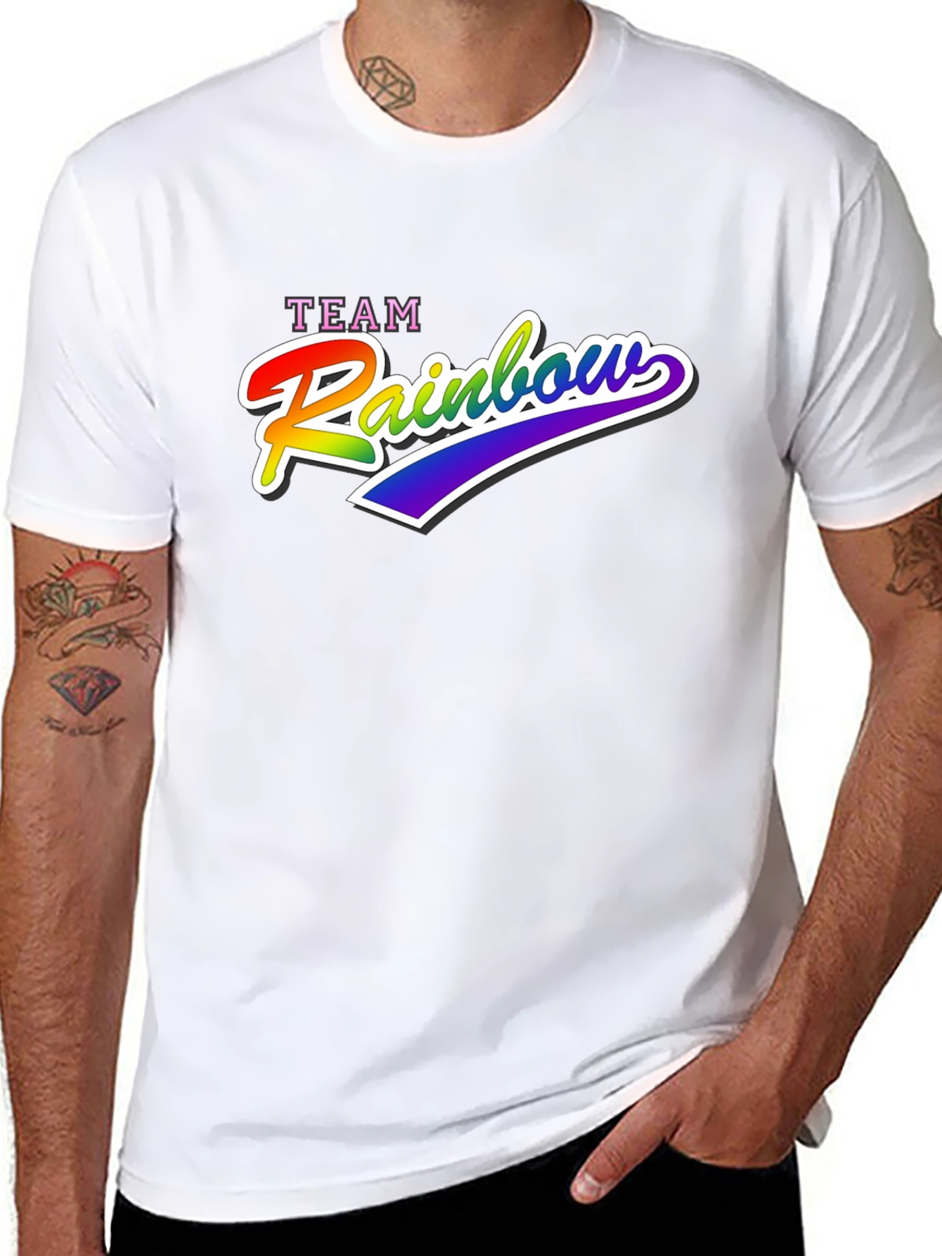 Team Rainbow Graphic T-Shirt - Pride LGBT
