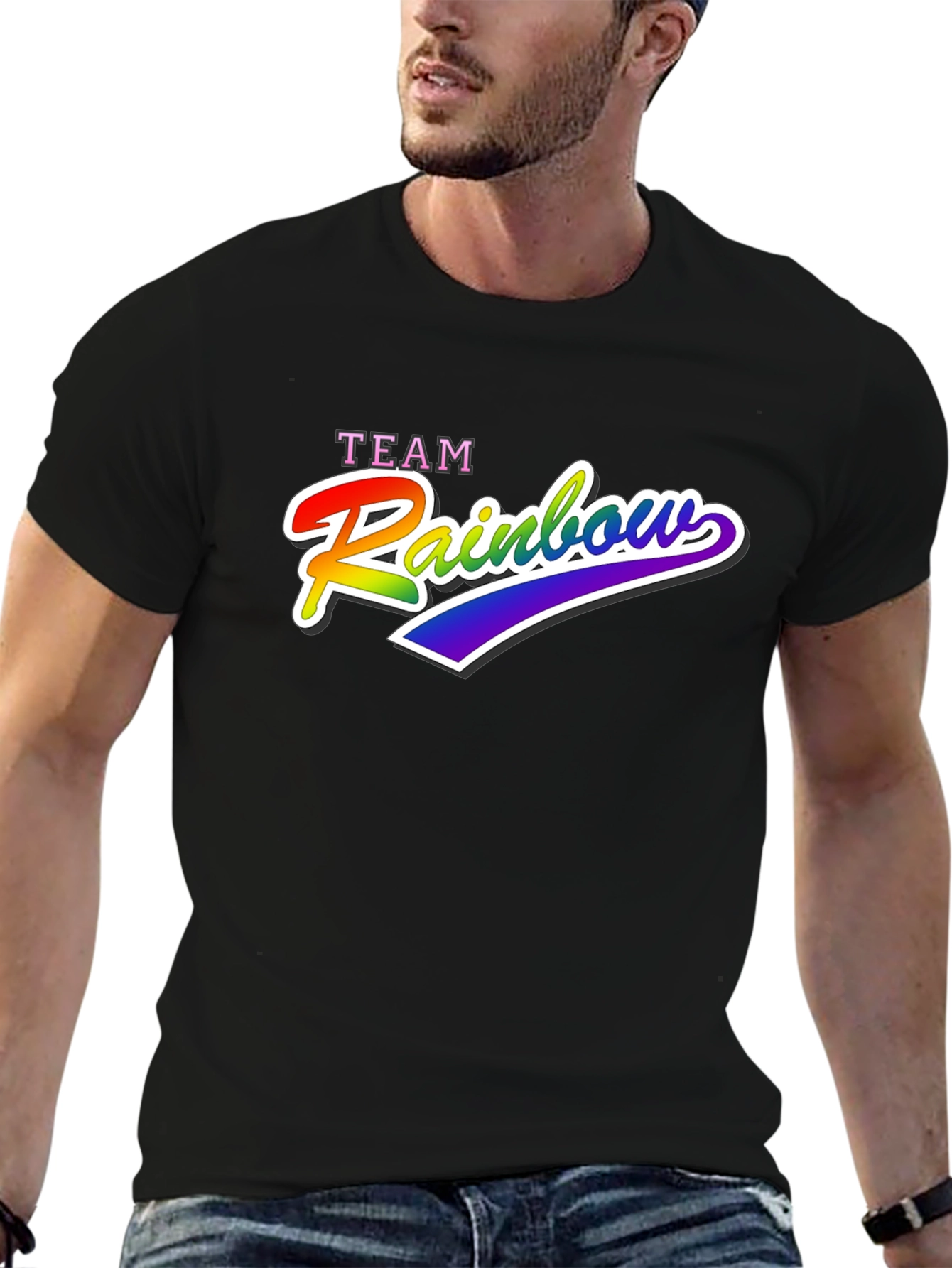 Team Rainbow Graphic T-Shirt - Pride LGBT
