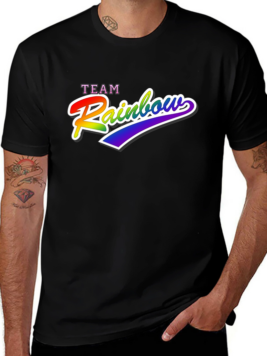 Team Rainbow Graphic T-Shirt - Pride LGBT
