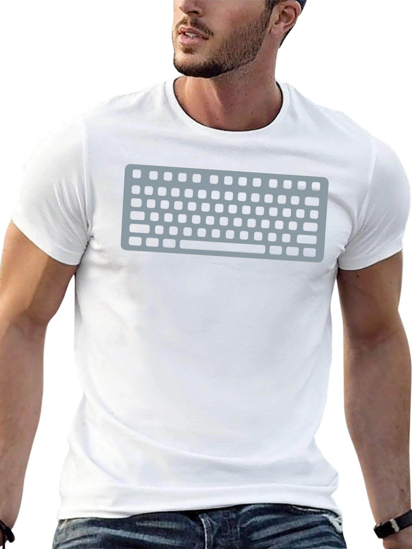 Keyboard Graphic Tee - Geeky Style