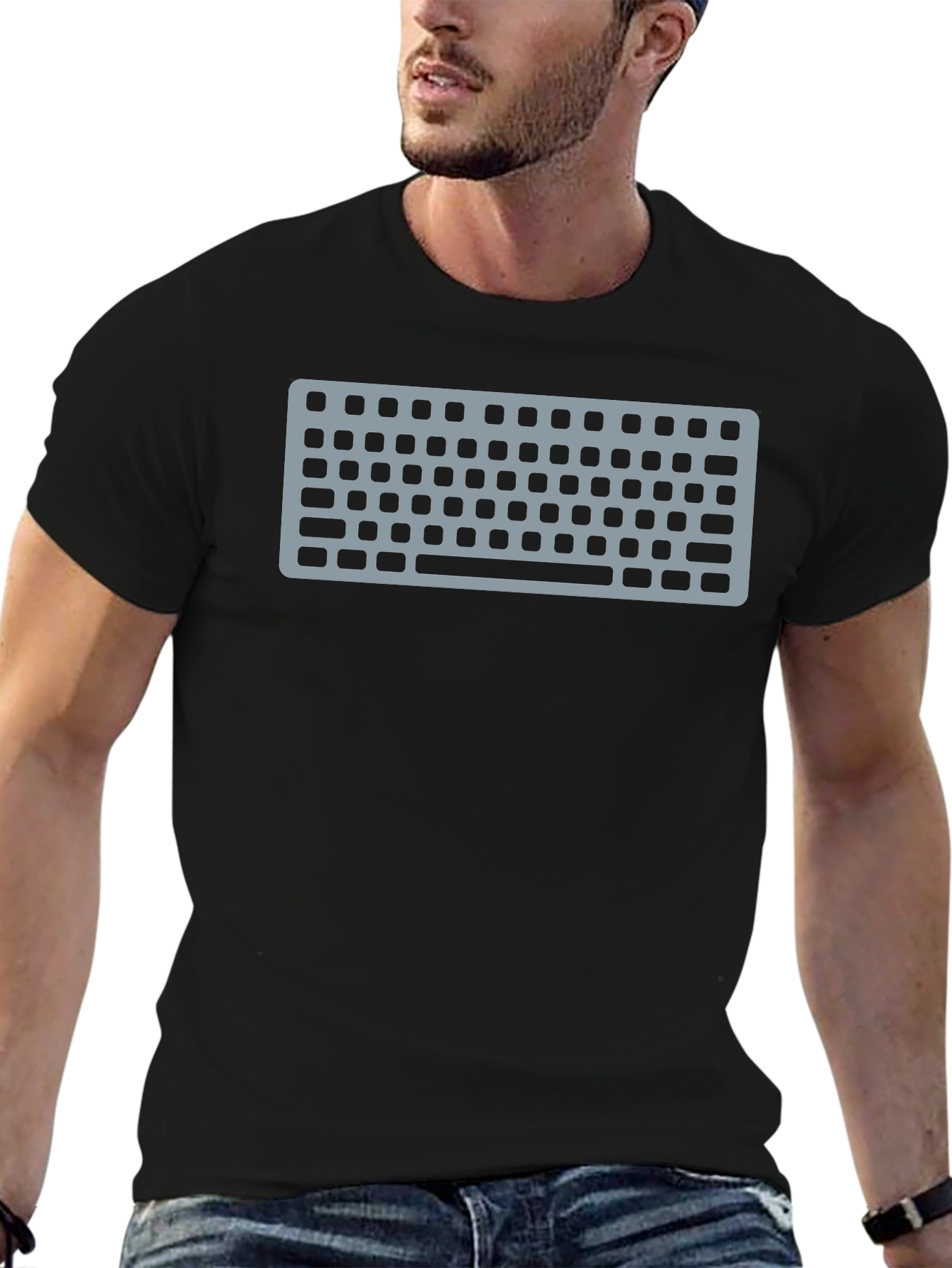 Keyboard Graphic Tee - Geeky Style