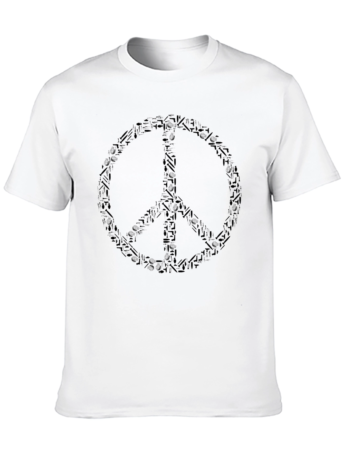 Peace Symbol T-Shirt - Black Graphic Tee