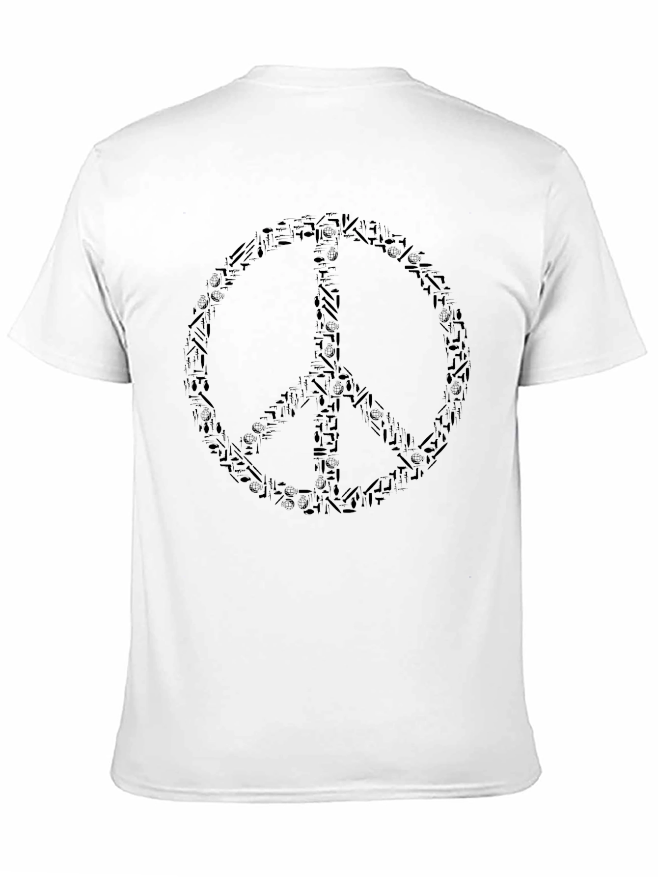 Peace Symbol T-Shirt - Black Graphic Tee