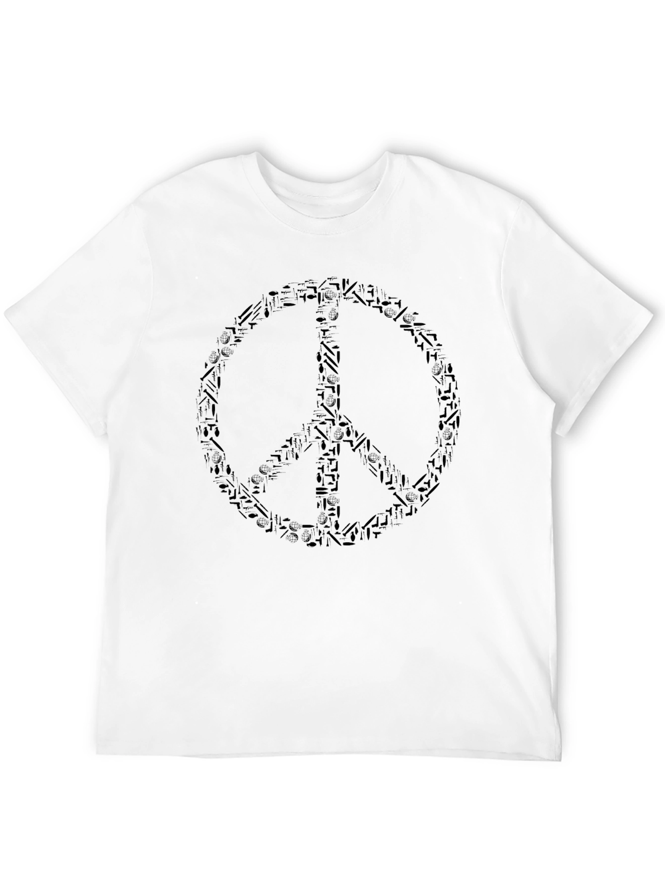 Peace Symbol T-Shirt - Black Graphic Tee