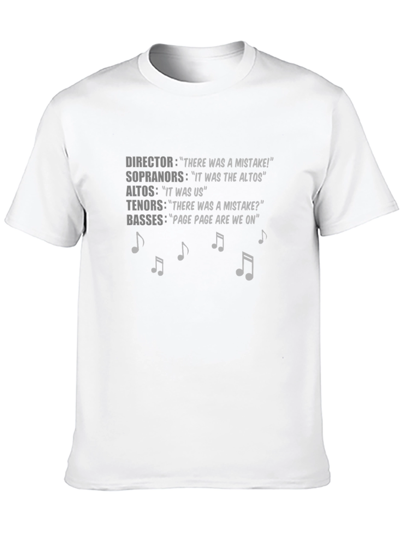 Choir Humor T-Shirt: The Blame Game