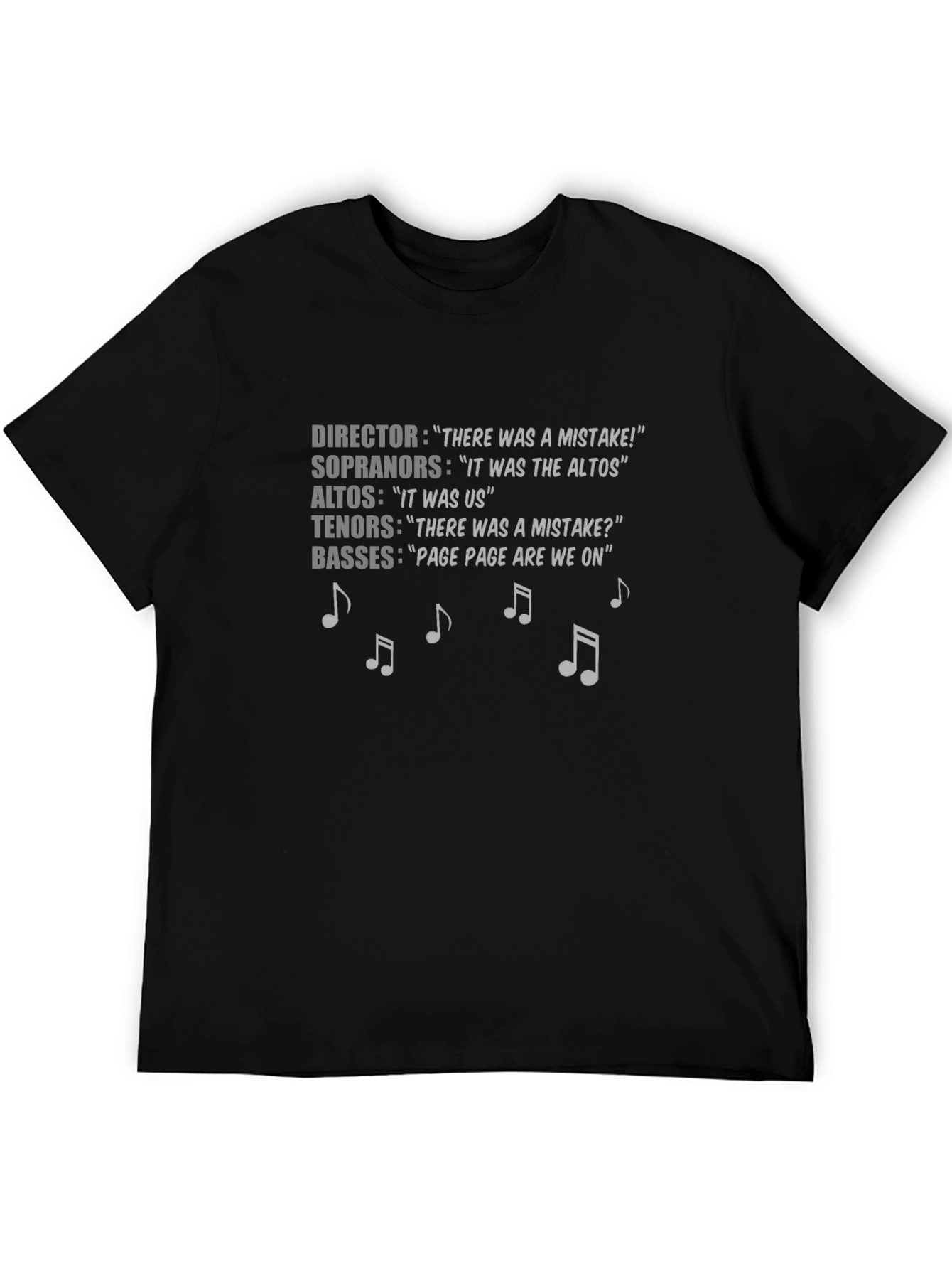 Choir Humor T-Shirt: The Blame Game