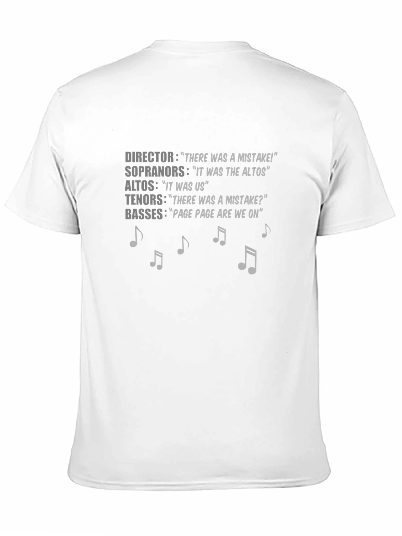 Choir Humor T-Shirt: The Blame Game