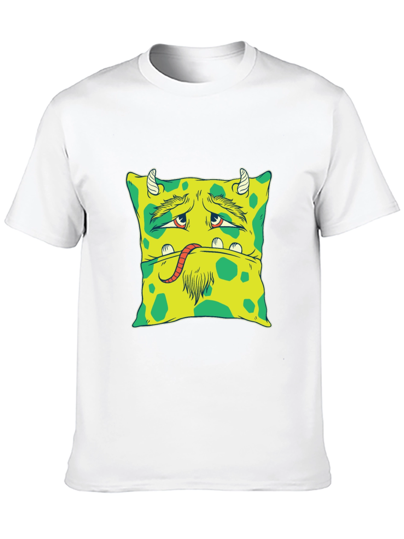 Monster Face Graphic Tee - Unique Black T-Shirt