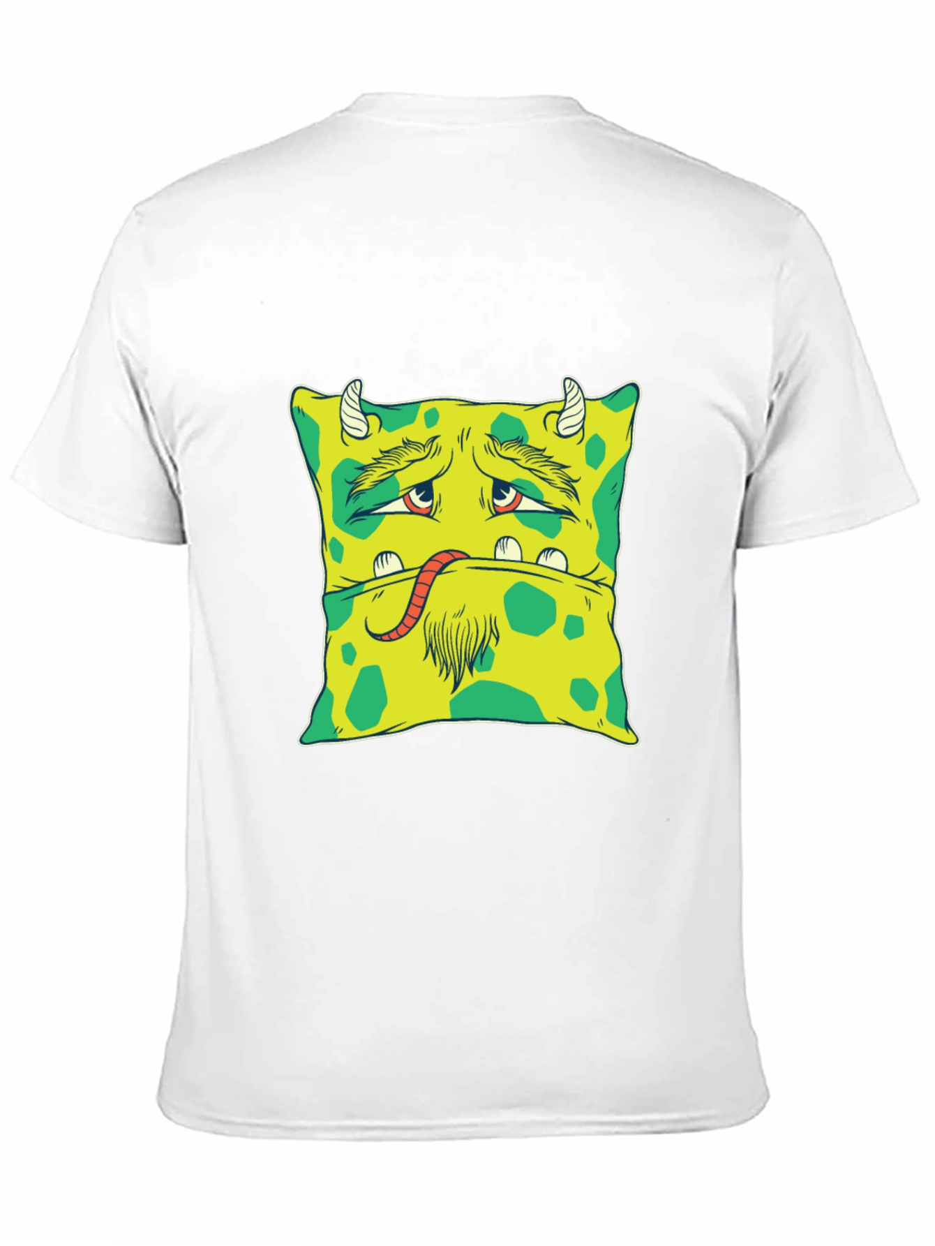 Monster Face Graphic Tee - Unique Black T-Shirt