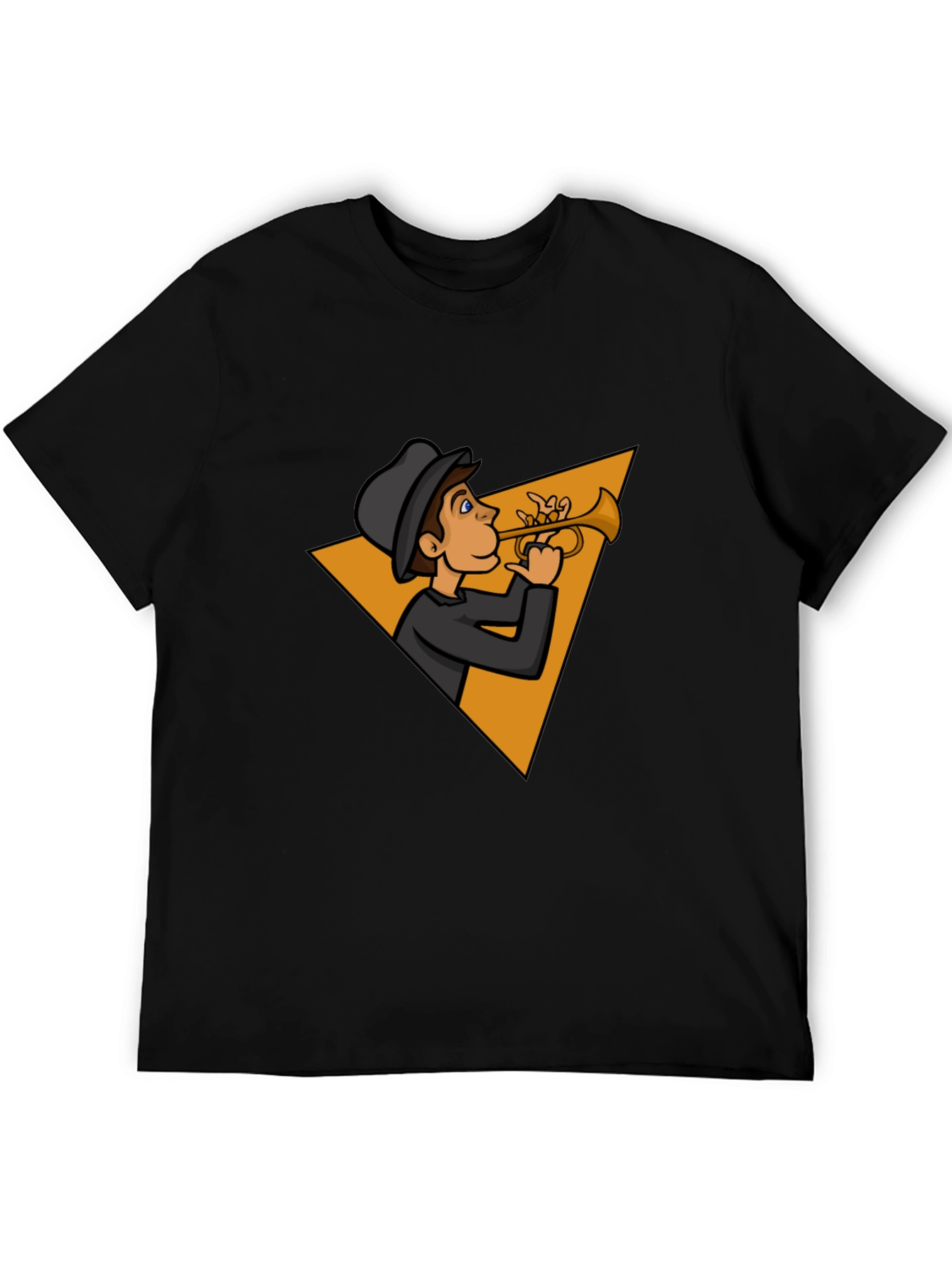 Jazz Man Trumpet Graphic Tee - Cool Musician T-Shirt