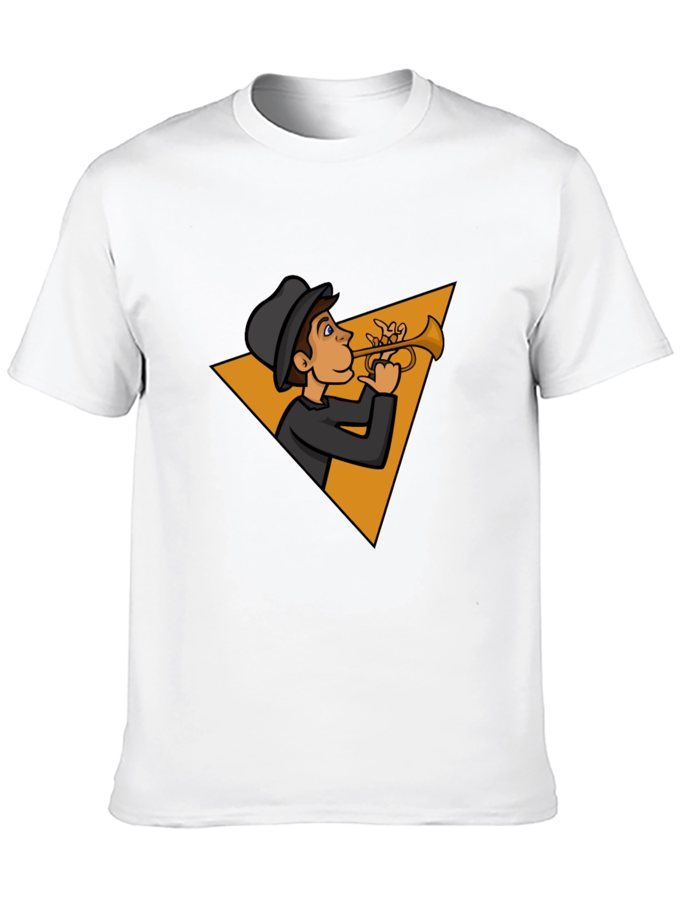Jazz Man Trumpet Graphic Tee - Cool Musician T-Shirt