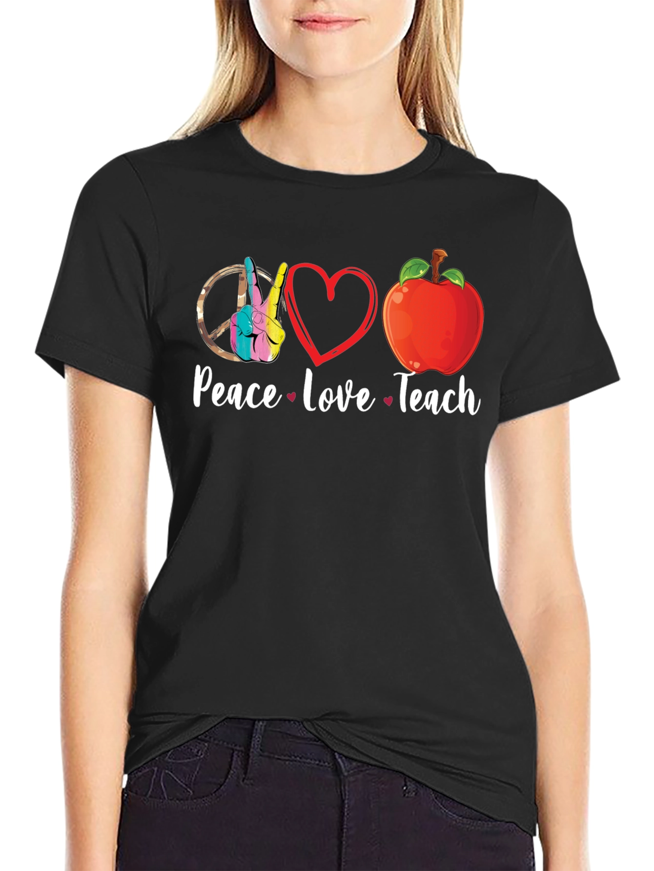 Peace Love Teach T-Shirt