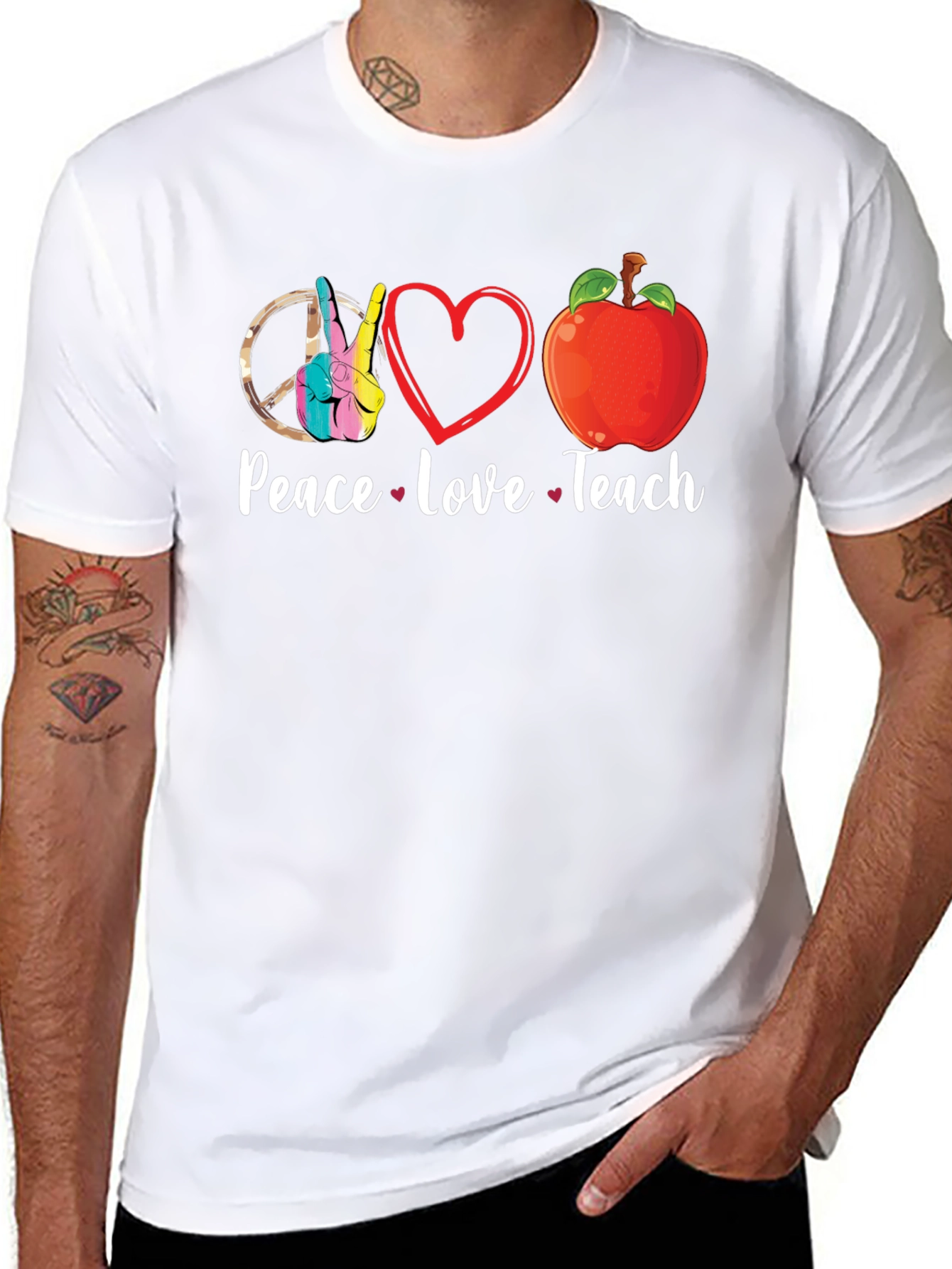 Peace Love Teach T-Shirt