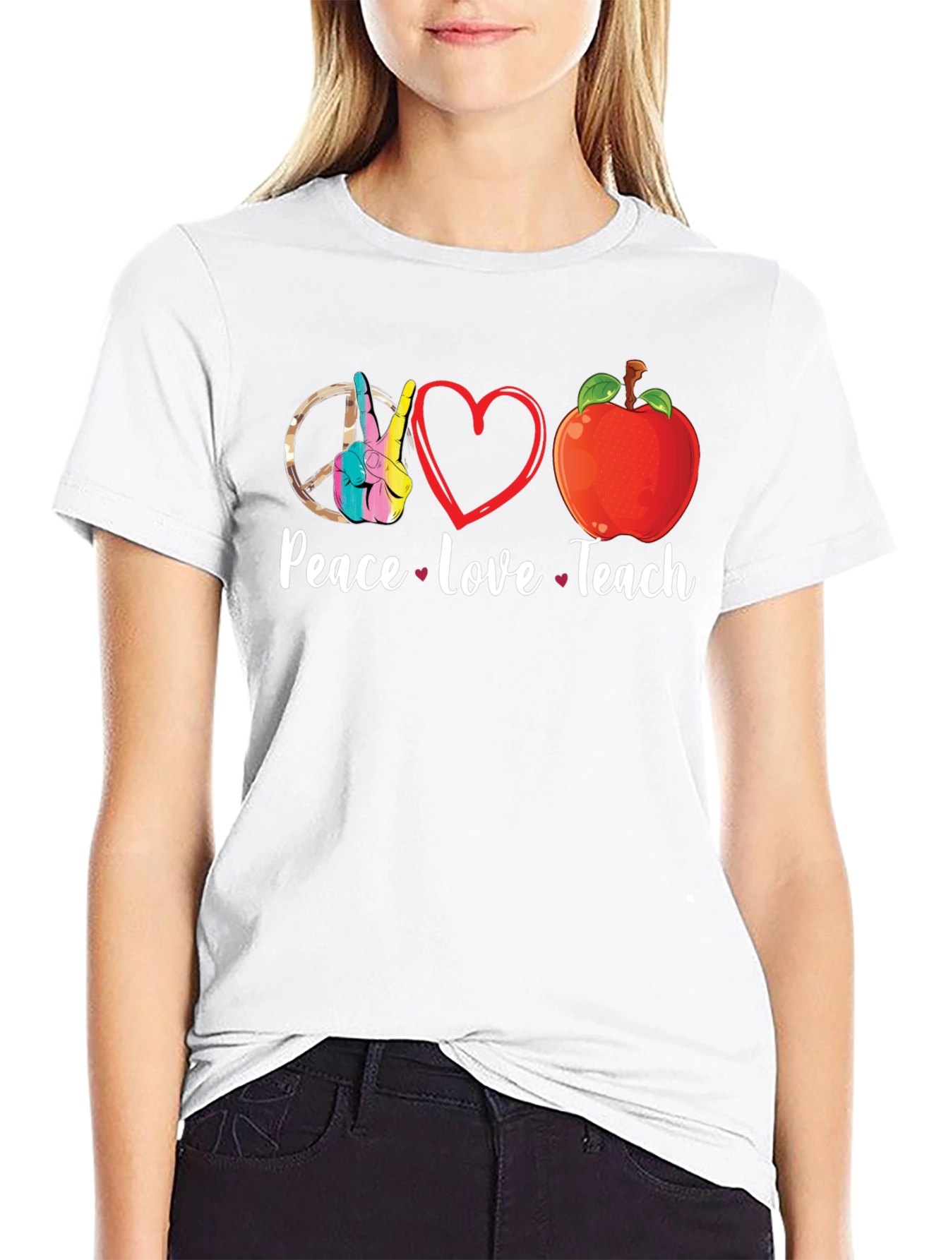 Peace Love Teach T-Shirt