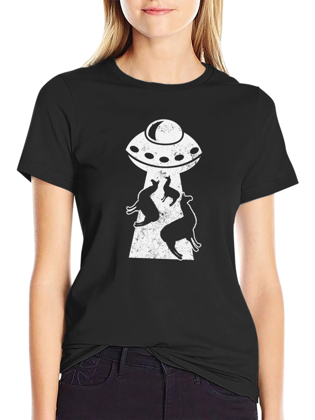 UFO Alien Abduction T-Shirt - Funny Sci-Fi Graphic Tee