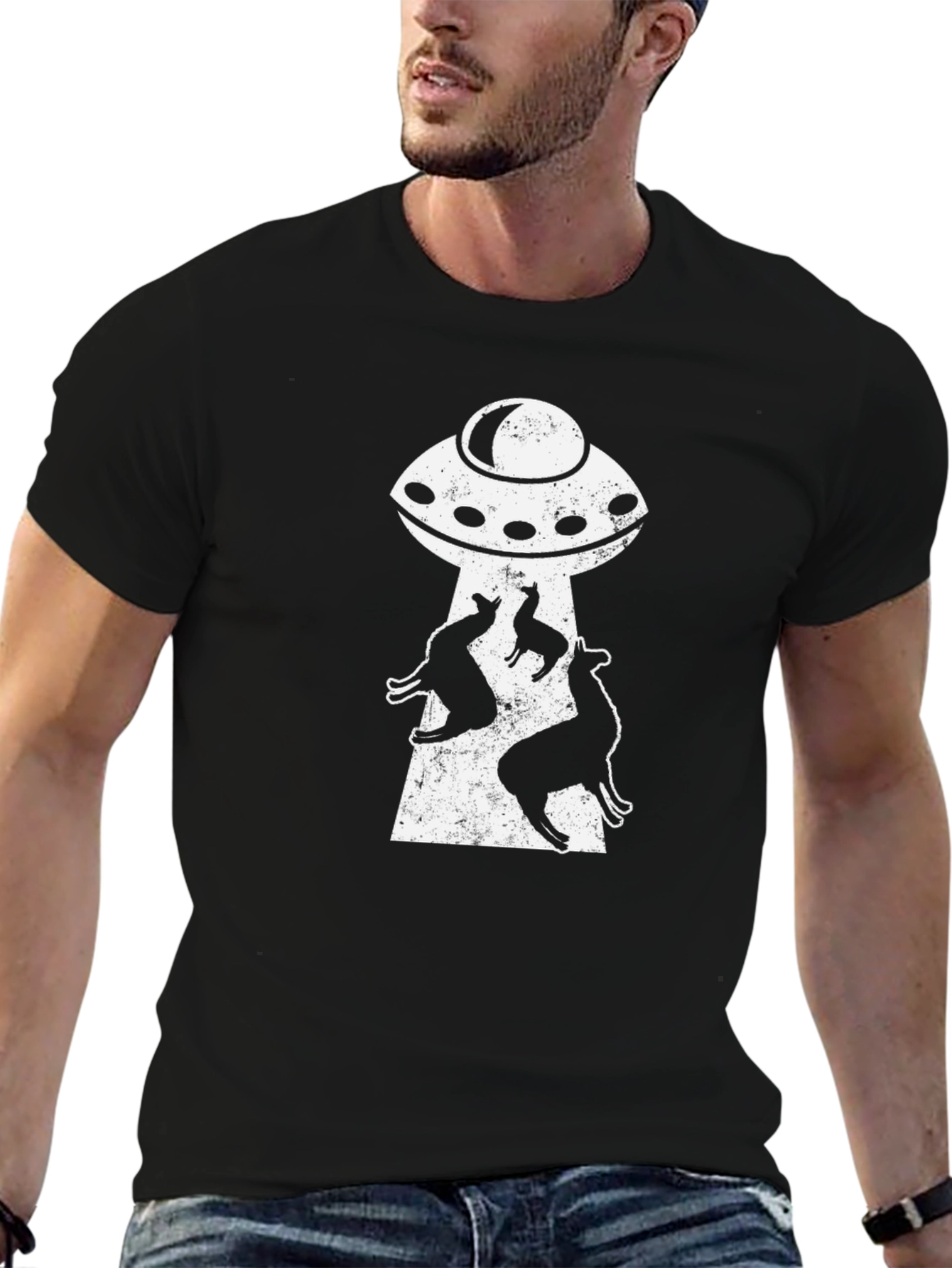 UFO Alien Abduction T-Shirt - Funny Sci-Fi Graphic Tee