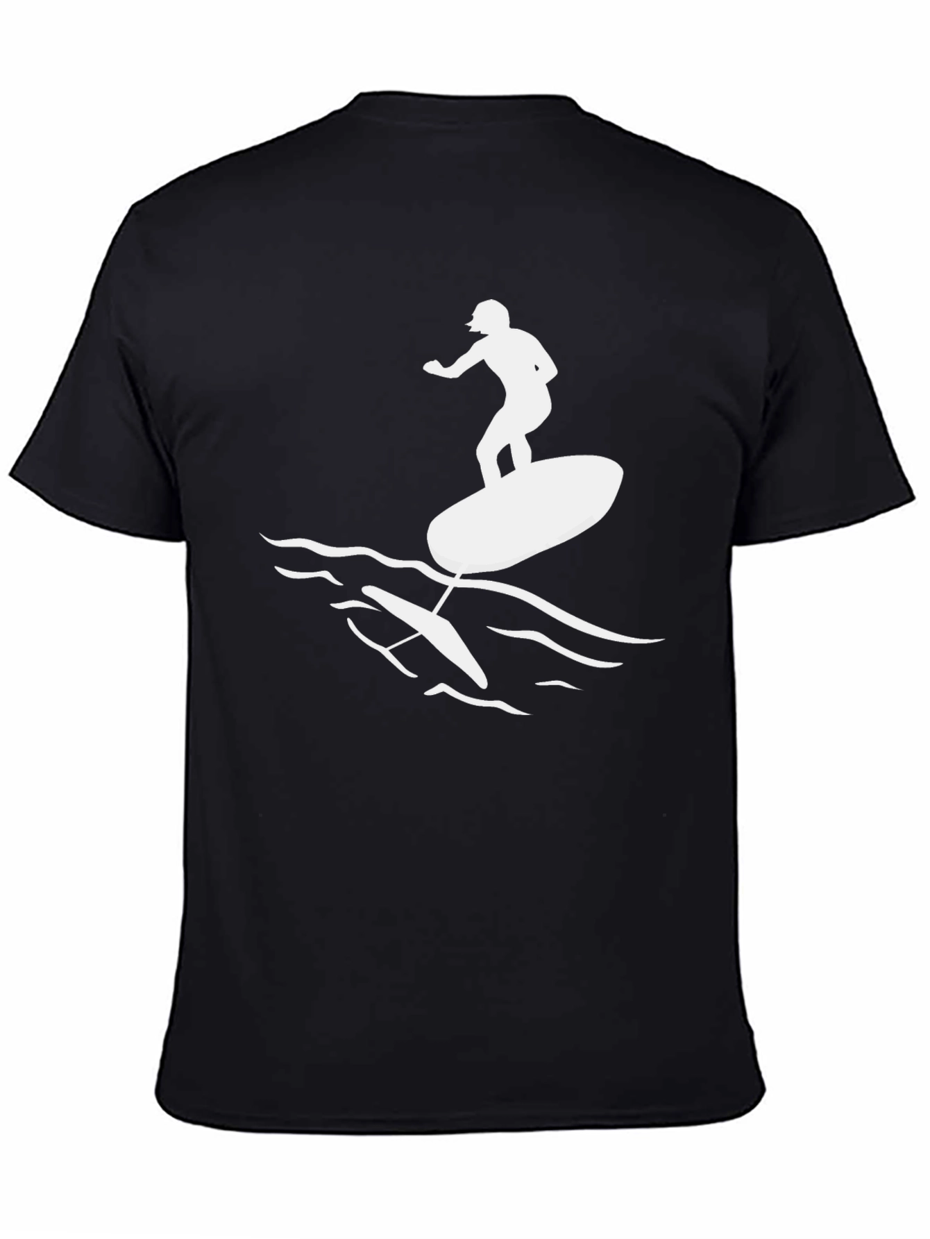Hydrofoil Surfing T-Shirt - Black