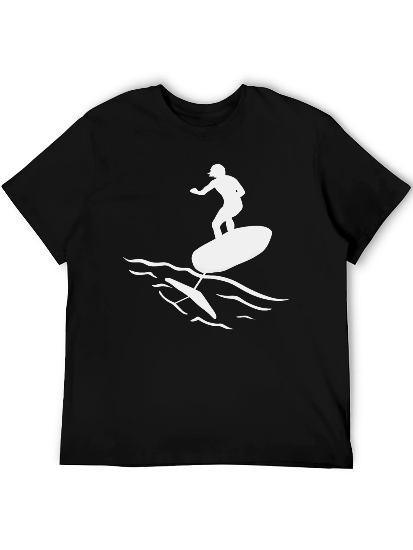 Hydrofoil Surfing T-Shirt - Black