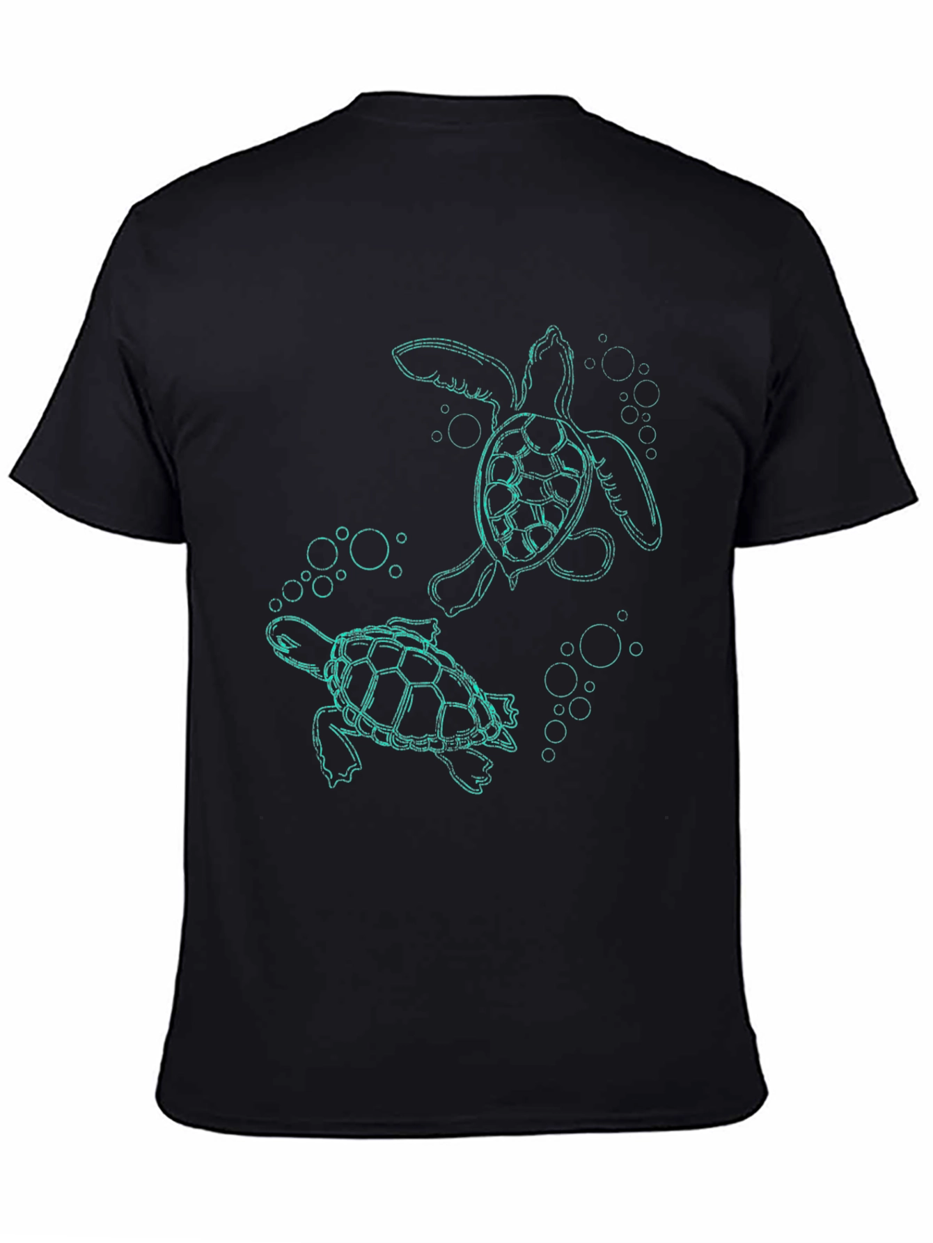 Sea Turtle Graphic Tee - Black