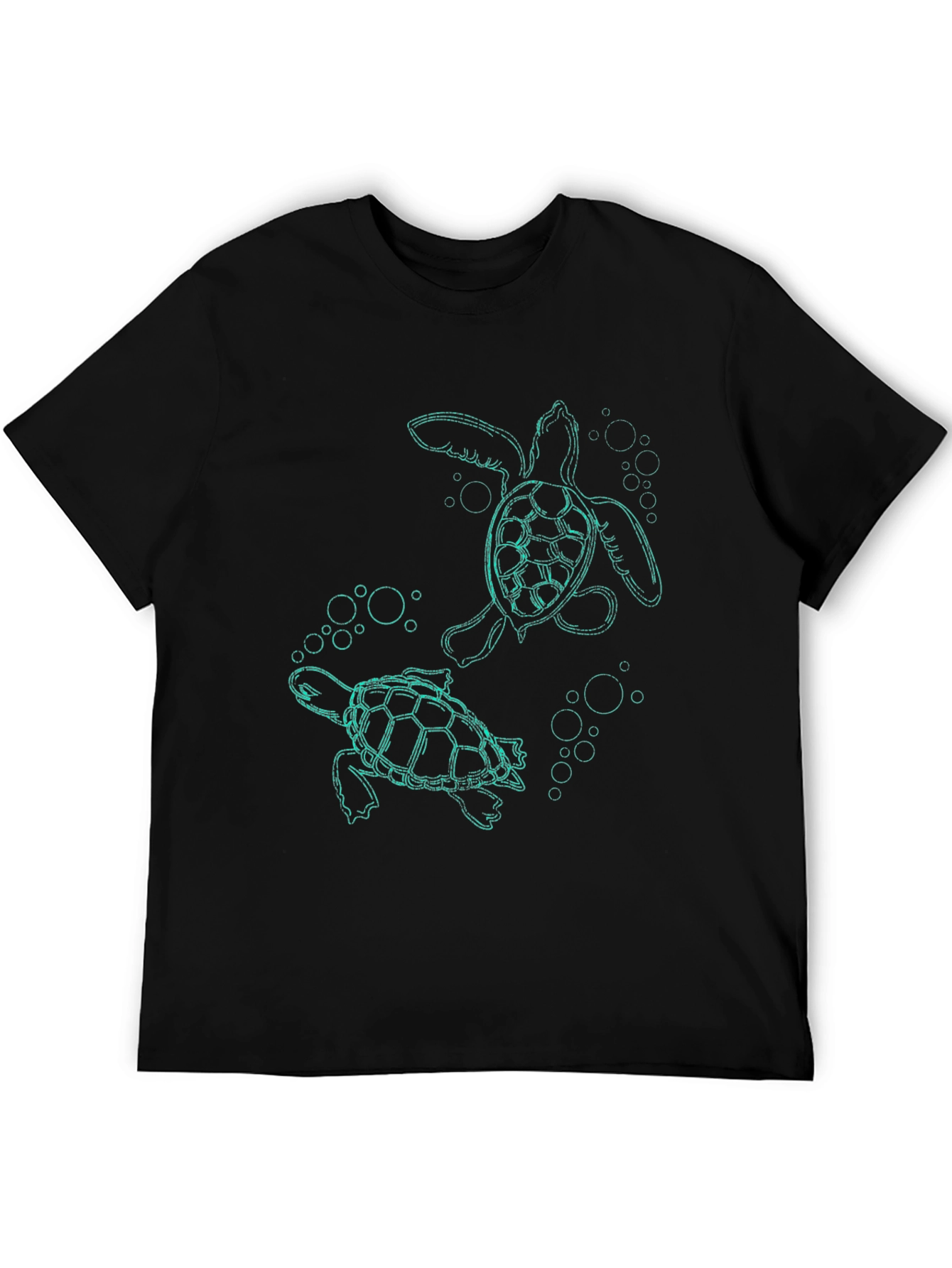 Sea Turtle Graphic Tee - Black