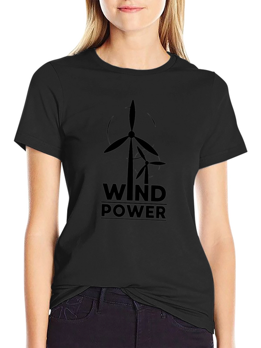 Wind Power Graphic Tee - Sustainable Energy Shirt