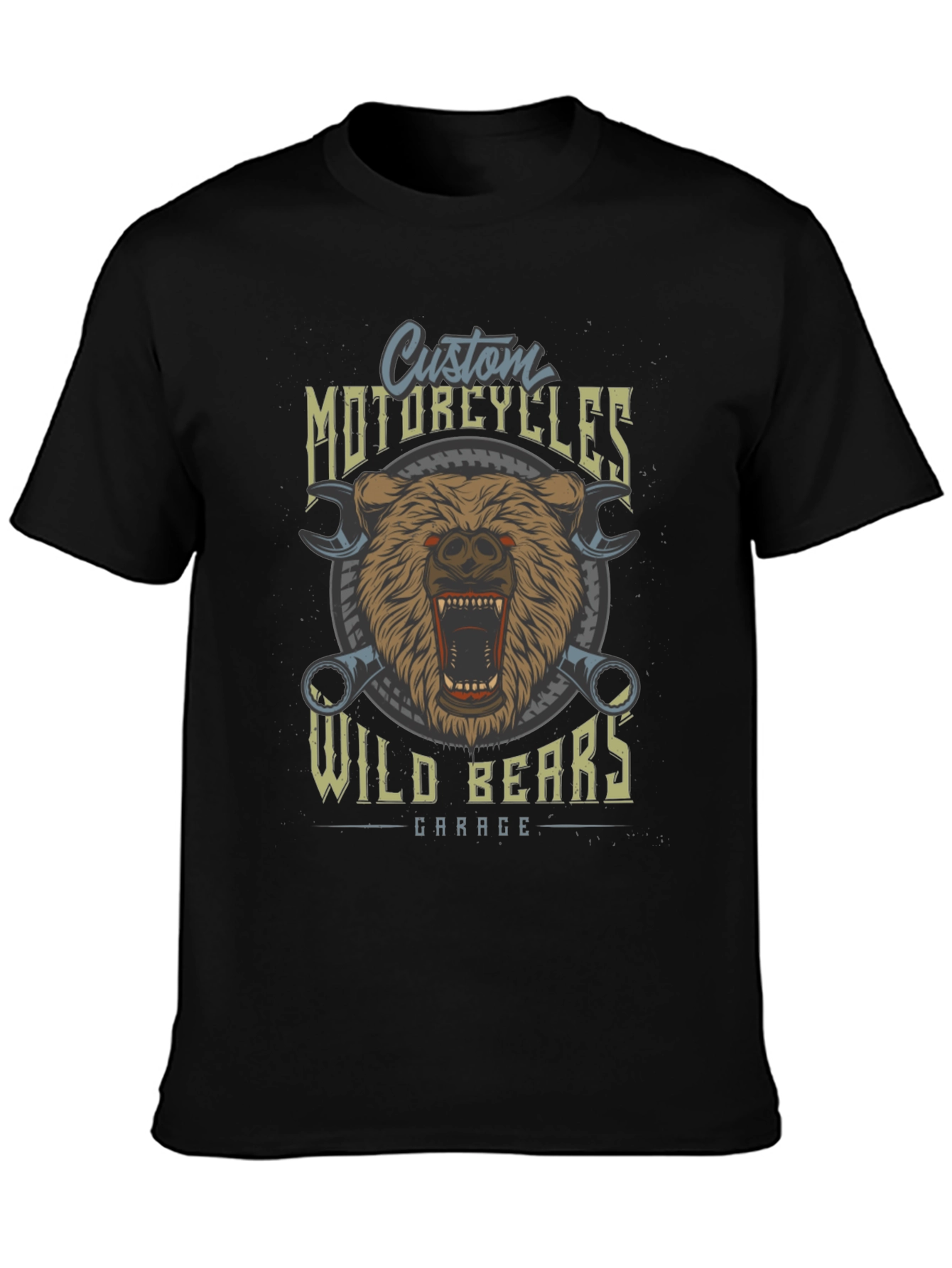 Wild Bears Garage Custom Motorcycle T-Shirt